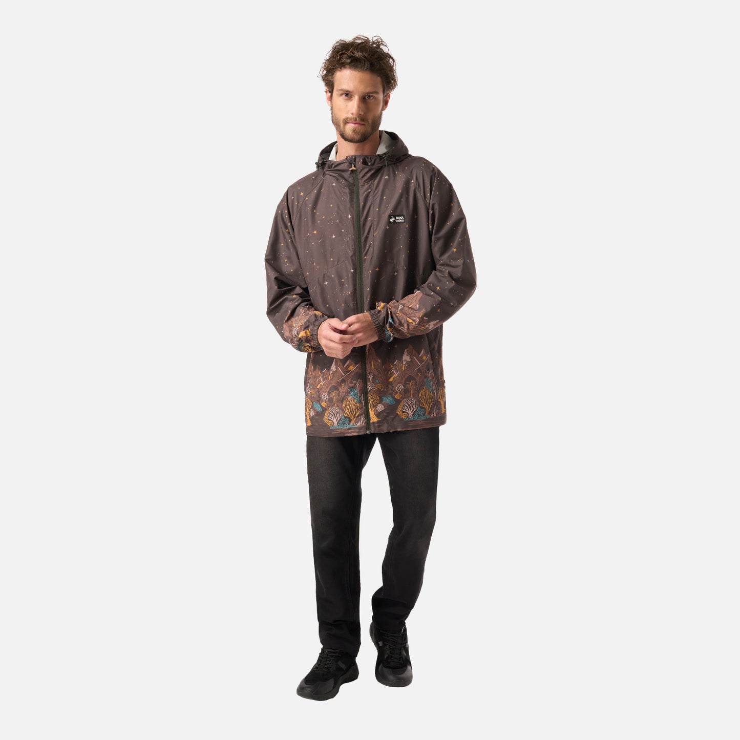 Chaqueta Hombre Aperrao Print Verde Militar Haka Honu