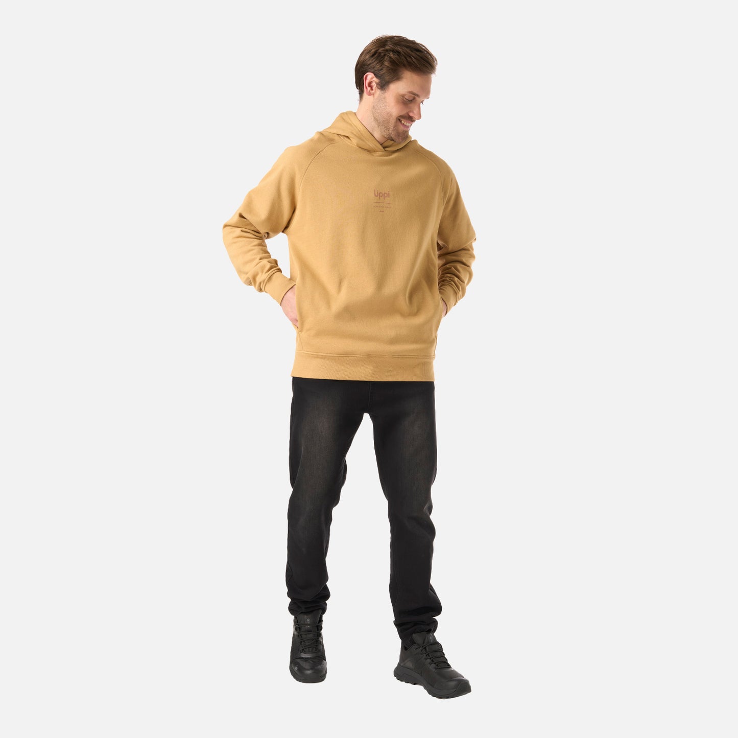 Polerón Hombre Ulmo Light Hoody Sweatshirt Mostaza Lippi