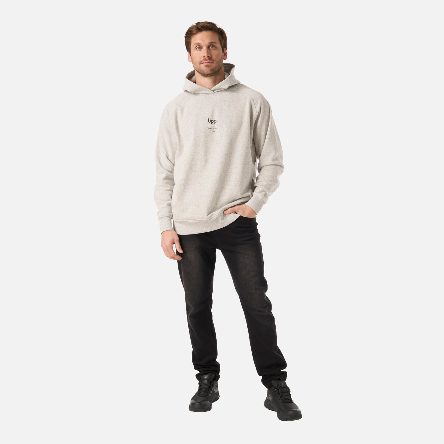 M Ulmo Light Hoody Sweatshirt Lippi Gris Claro Melange XL