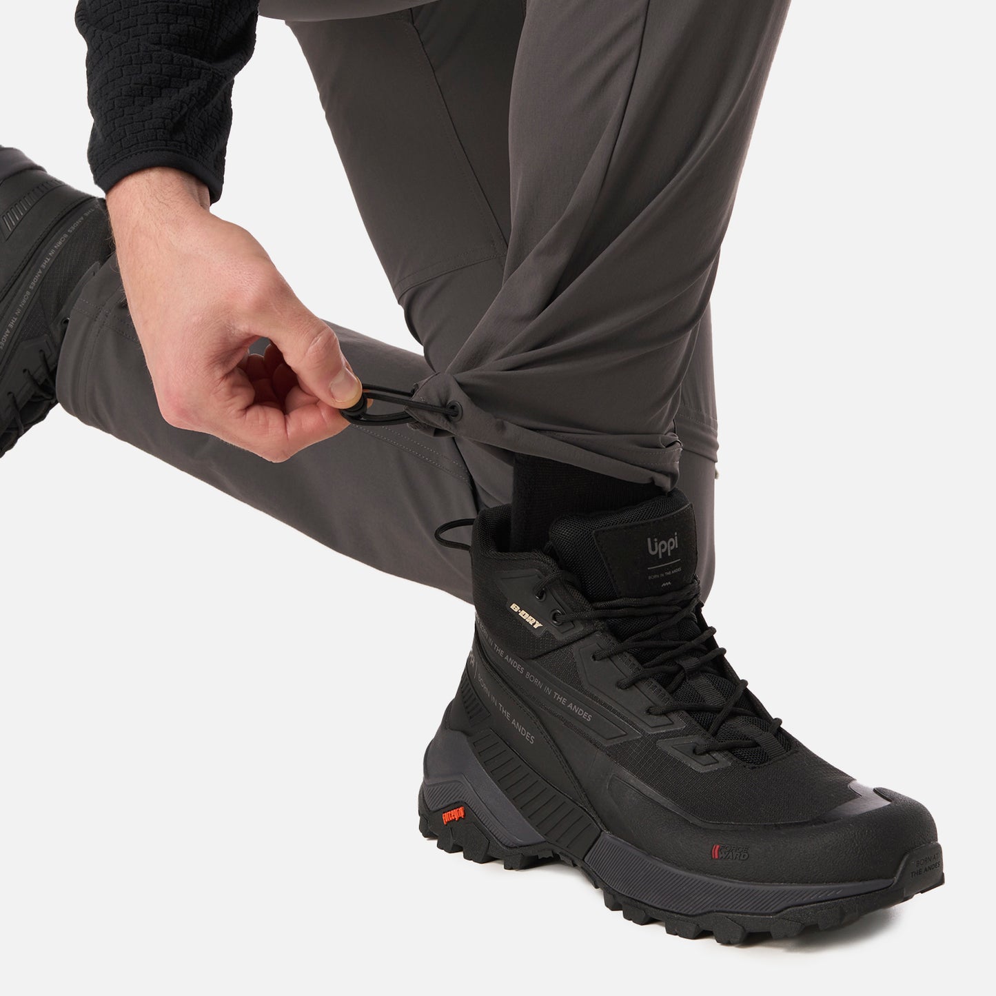 Pantalón Hombre Lennox Q-Dry Mix-2 Pants Gris Medio Lippi