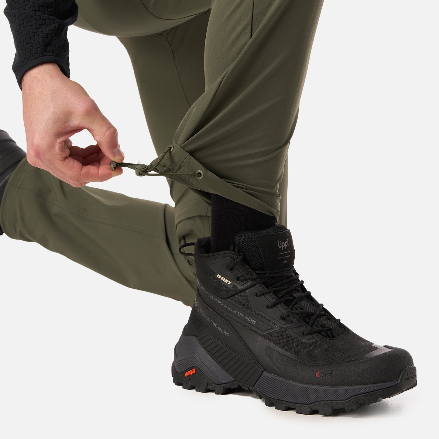 Pantalón Hombre Lennox Q-Dry Mix-2 Pants Verde Musgo Lippi