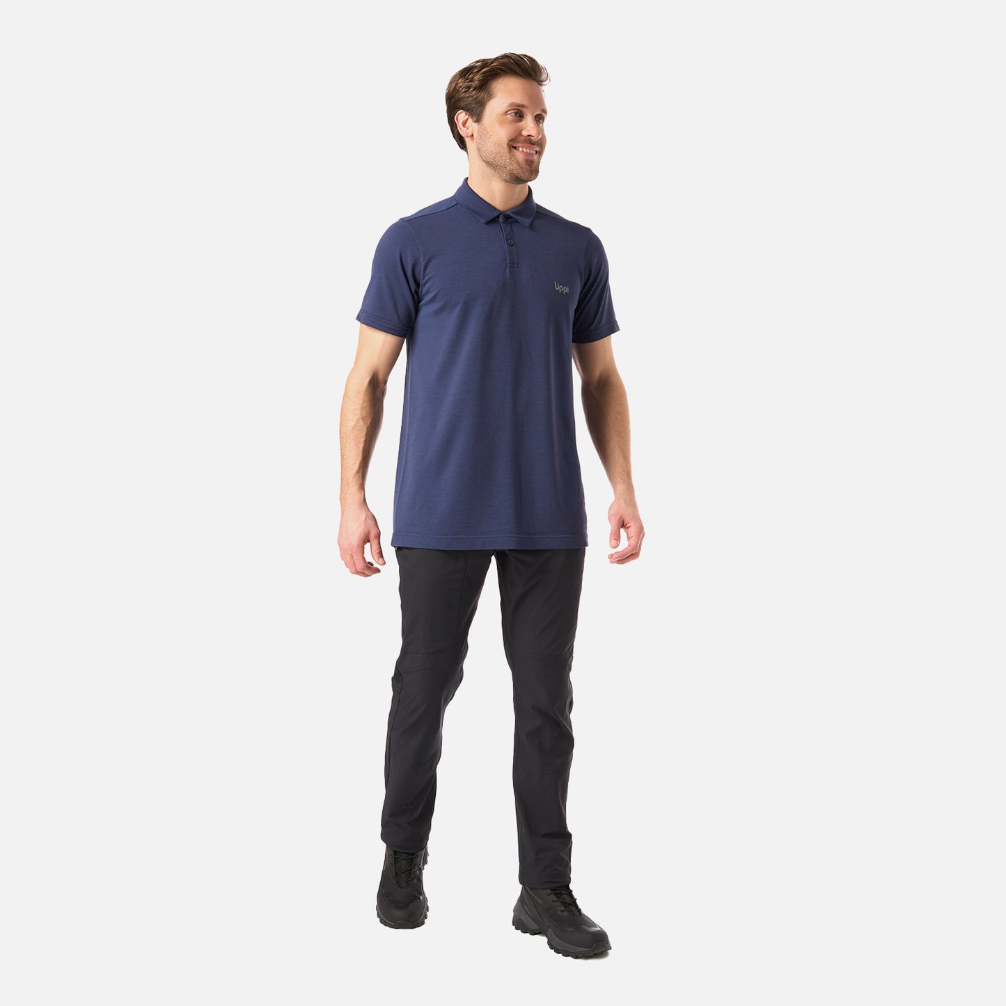 Polera Hombre B-Classic Seamless Polo Azul Oscuro Lippi