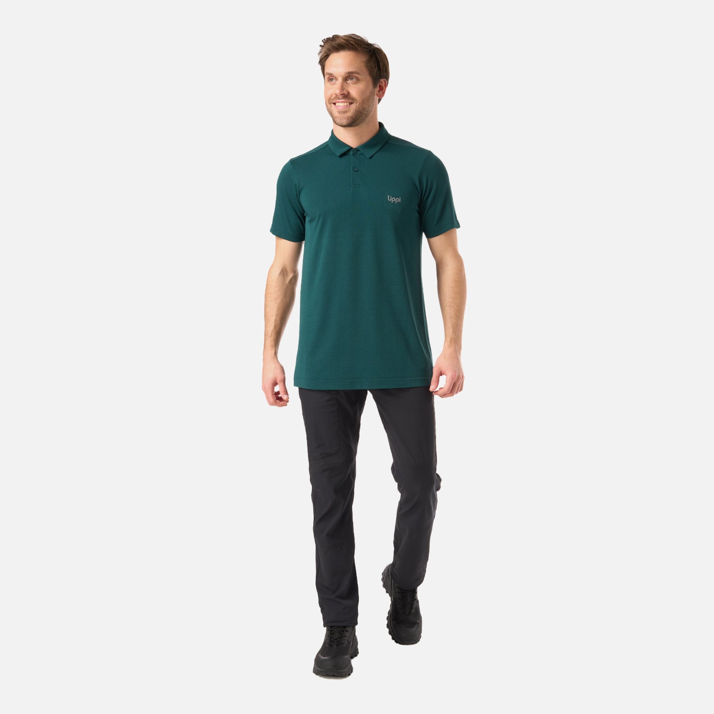 Polera Hombre B-Classic Seamless Polo Turquesa Lippi