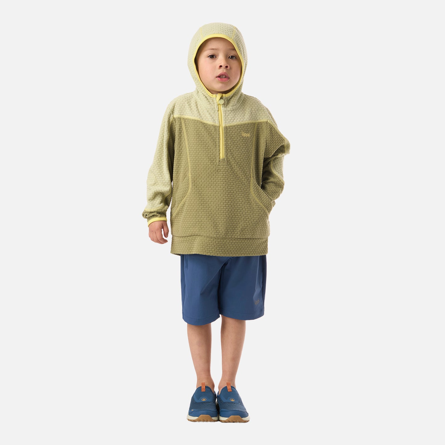 Polerón Niño Saltamontes Nano-F 1/4 Zip Hoody Verde Lippi