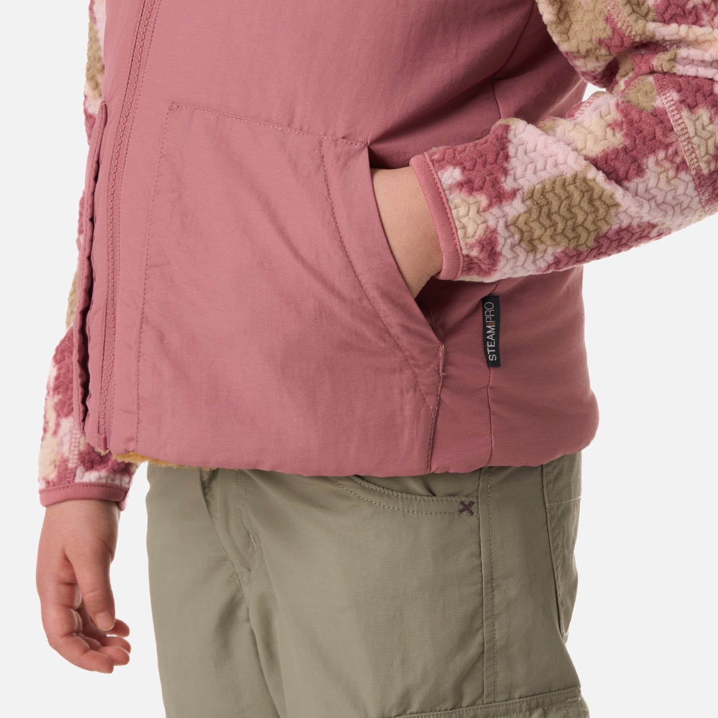 Polar Niña Campfire 2-Faces Jacket Rosa Oscuro Lippi