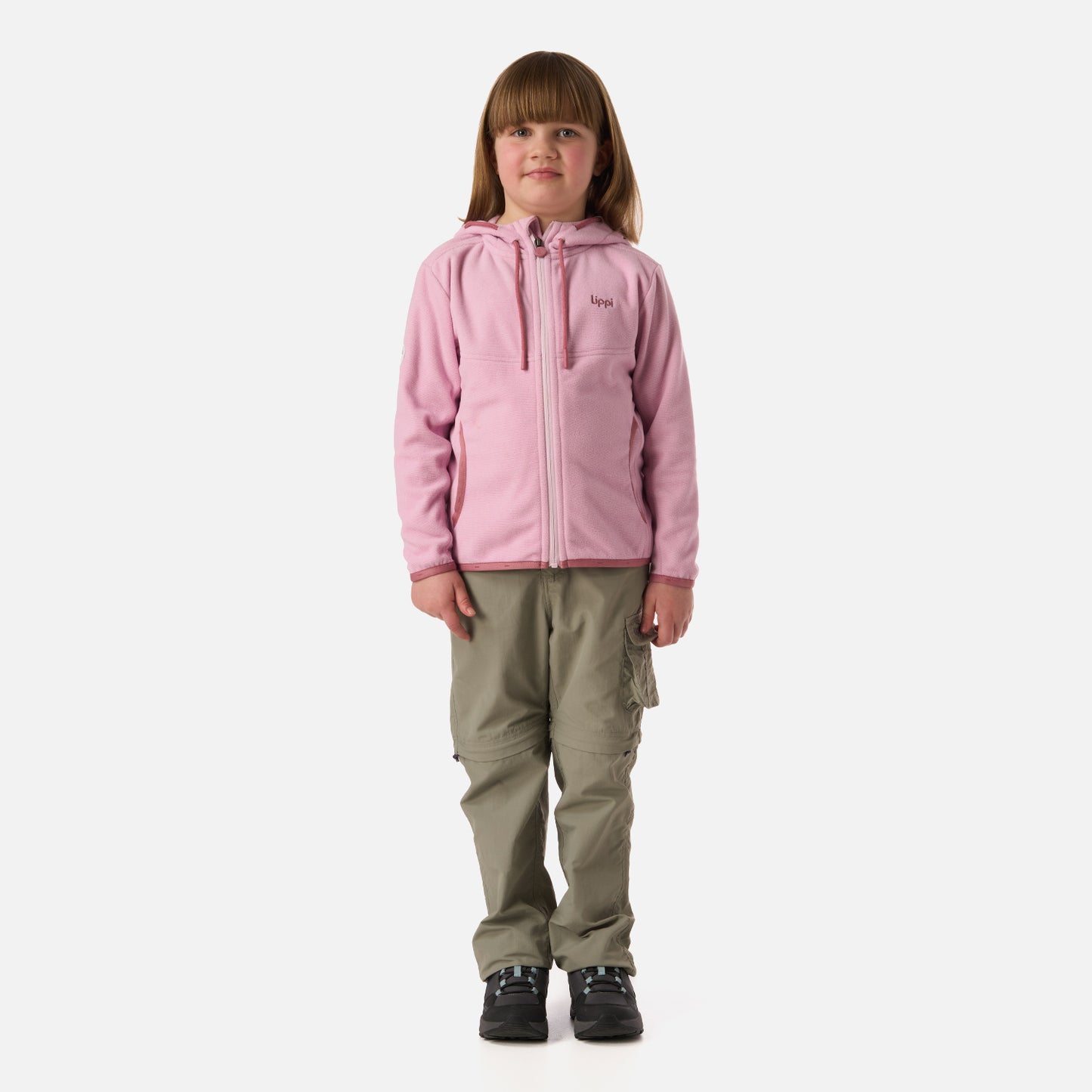 Polar Niña Stripes Nano-F Full Zip Hoody Rosa Claro Lippi