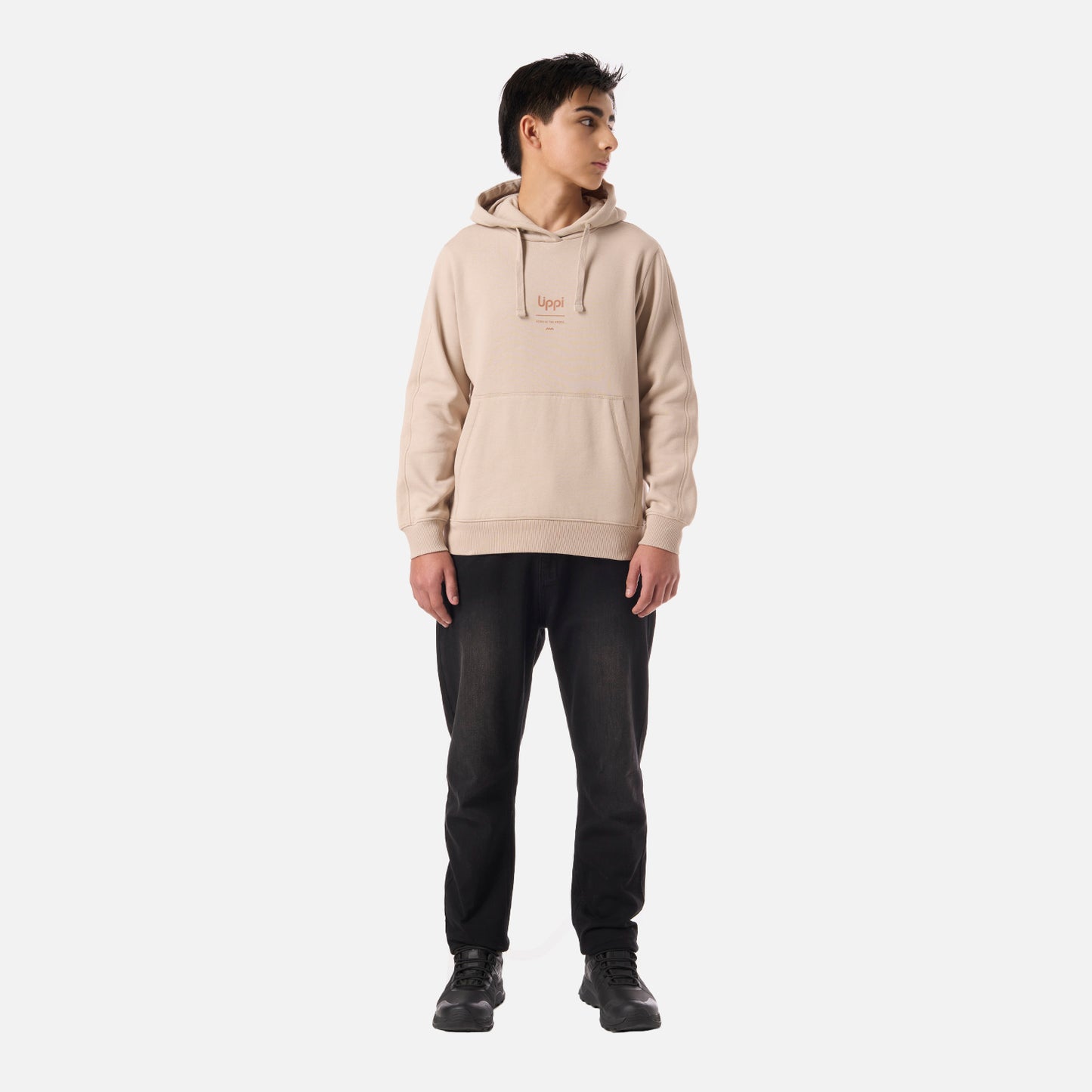Polerón Teen Boy Ulmo Mid Point Hoody Sweatshirt Beige Lippi