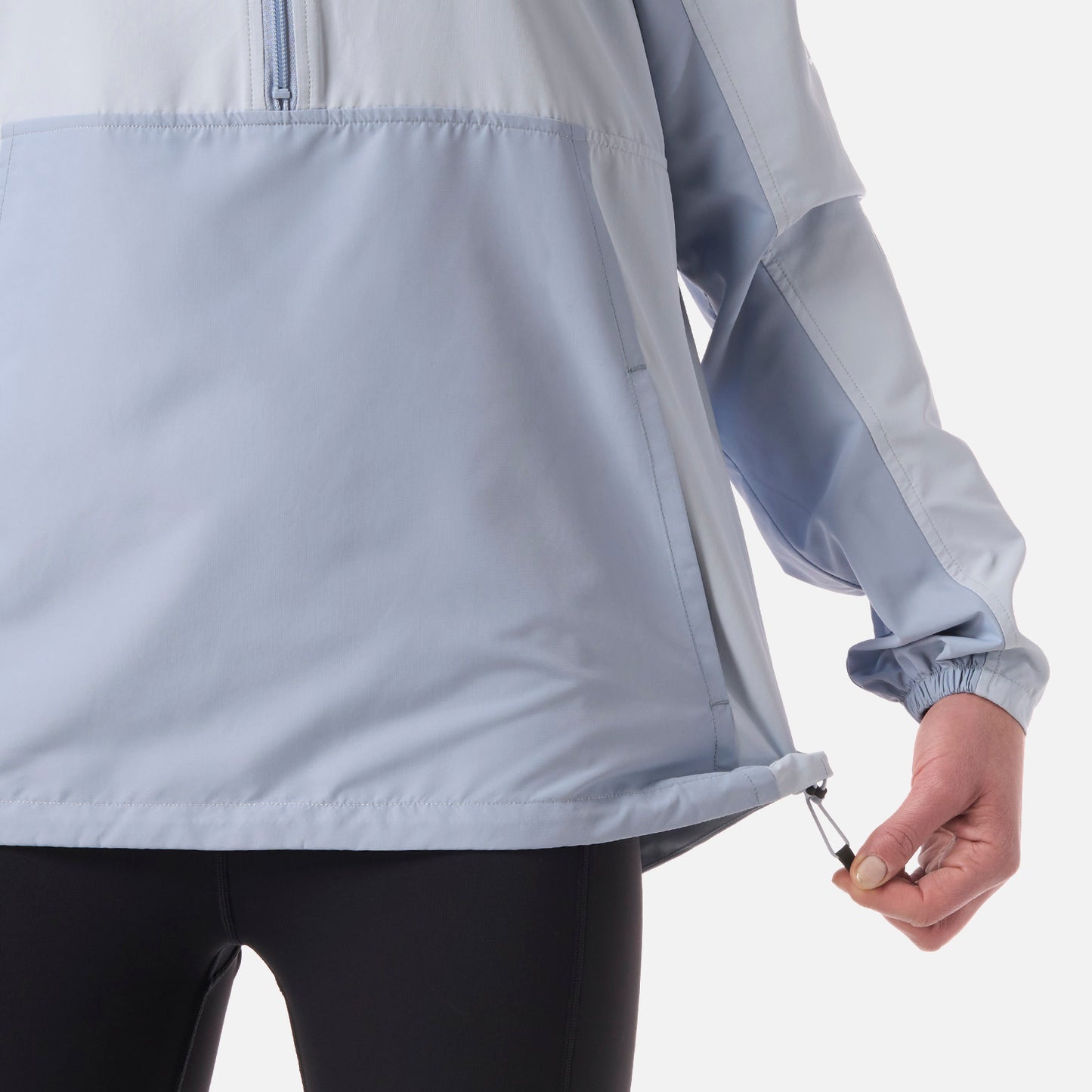 Chaqueta Mujer Nightfall Windbreaker 1/4 Zip Hoody Jacket Celeste Lippi