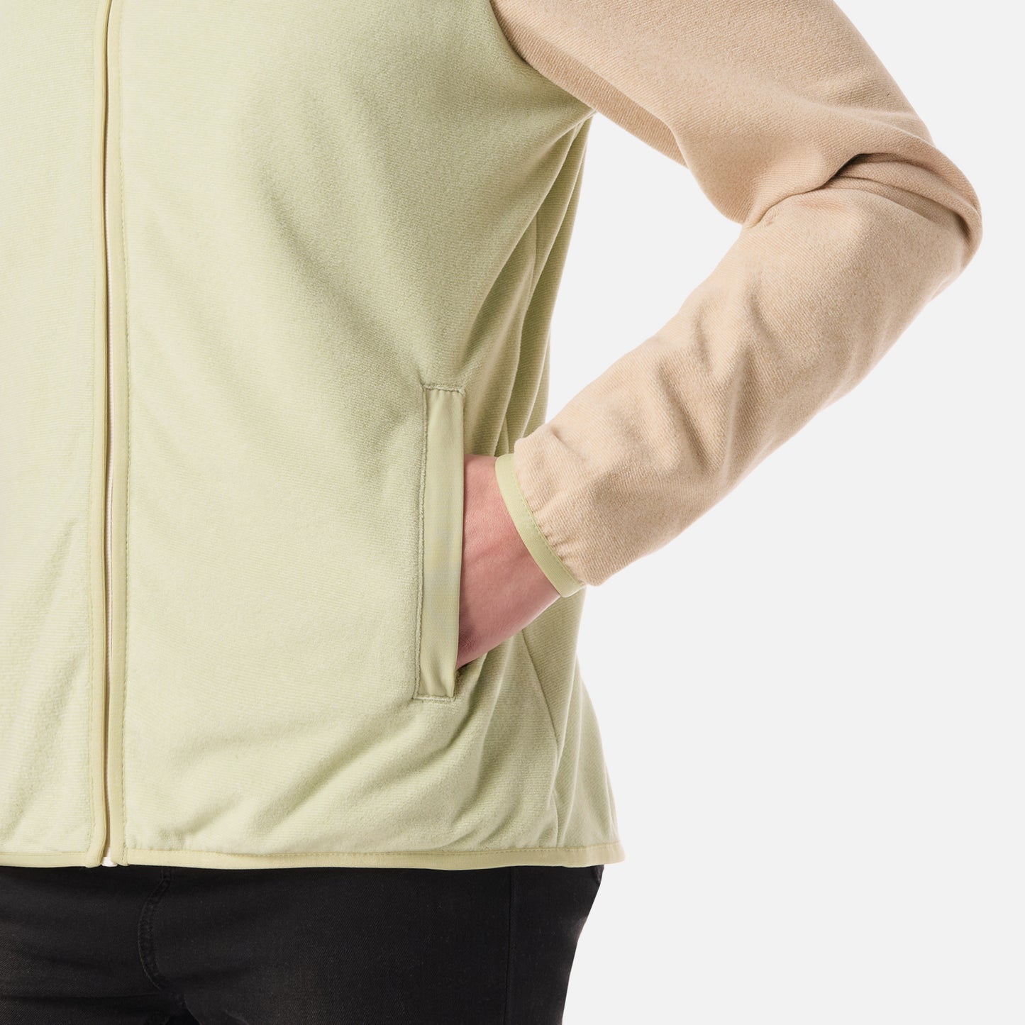 Polar Mujer Fireplace Full Zip Hoody Sweatshirt Crema Lippi