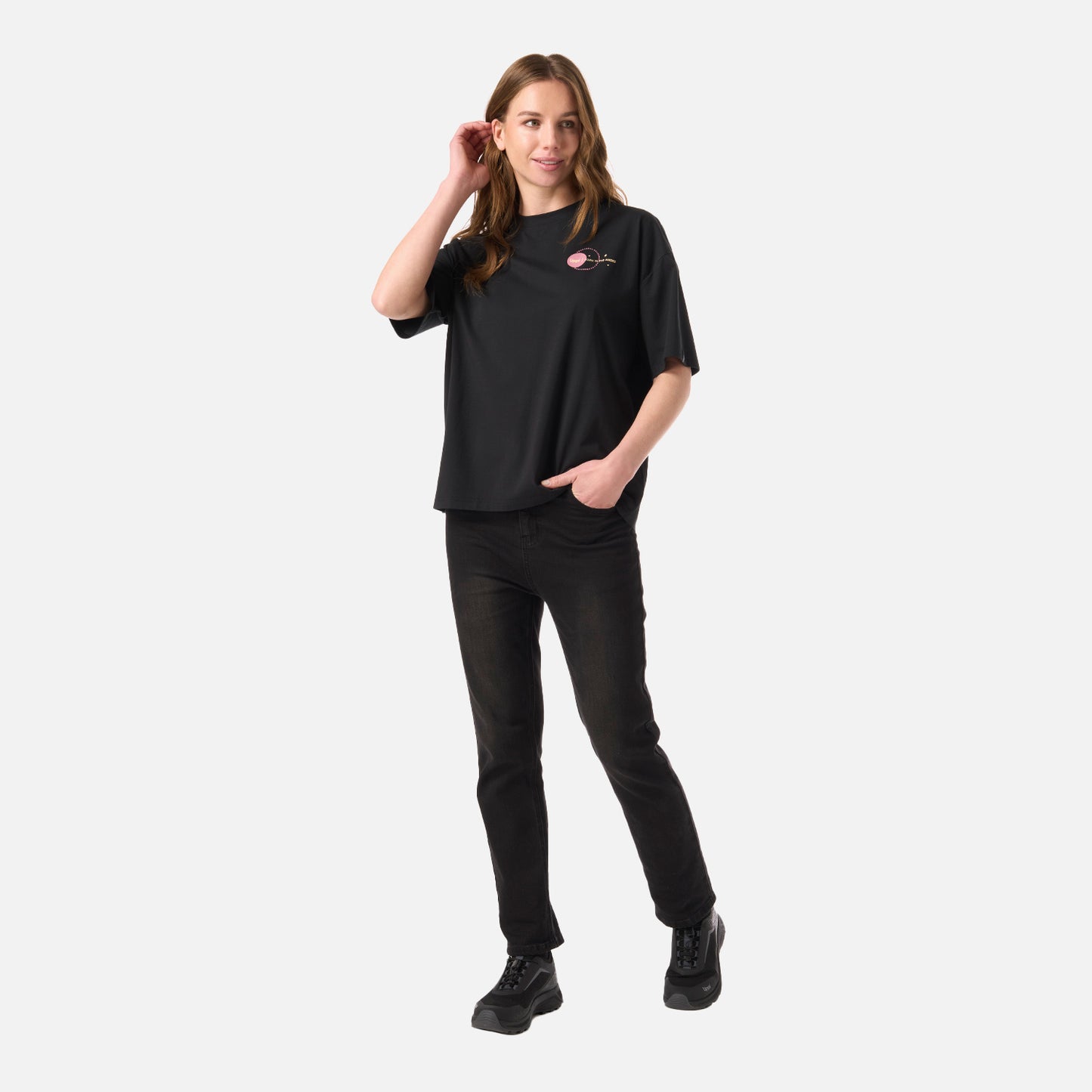 Polera Mujer Sun Sorona T-Shirt Negro Lippi