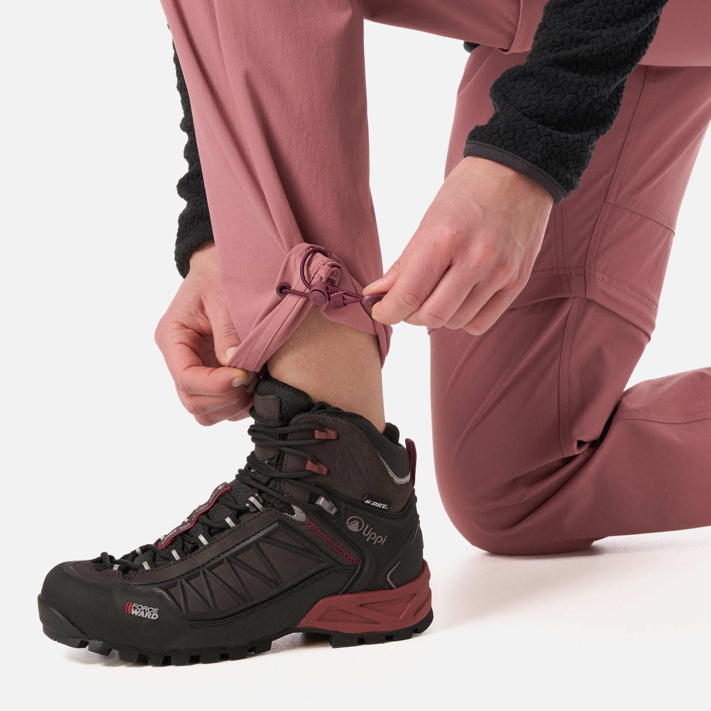 Pantalón Mujer Lennox Q-Dry Mix-2 Pants Rosa Oscuro Lippi