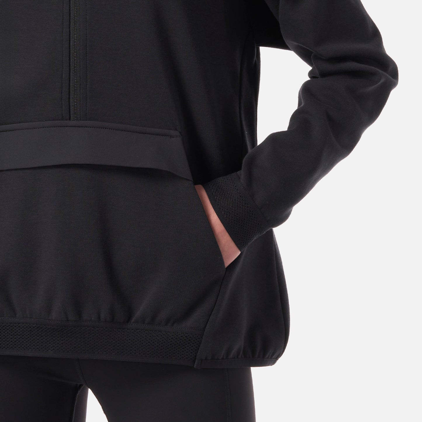 Polerón Mujer DownStreet 1/4 Zip Sweatshirt Negro Lippi