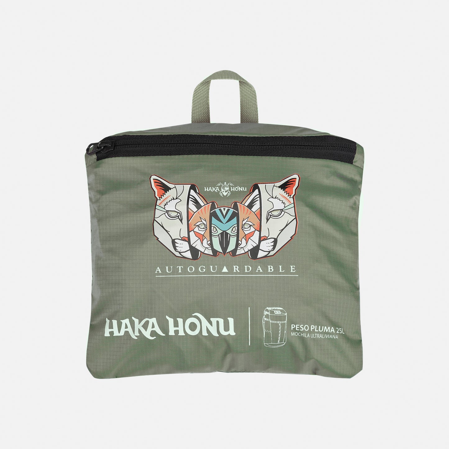 Mochila Peso Pluma 25L Verde Haka Honu