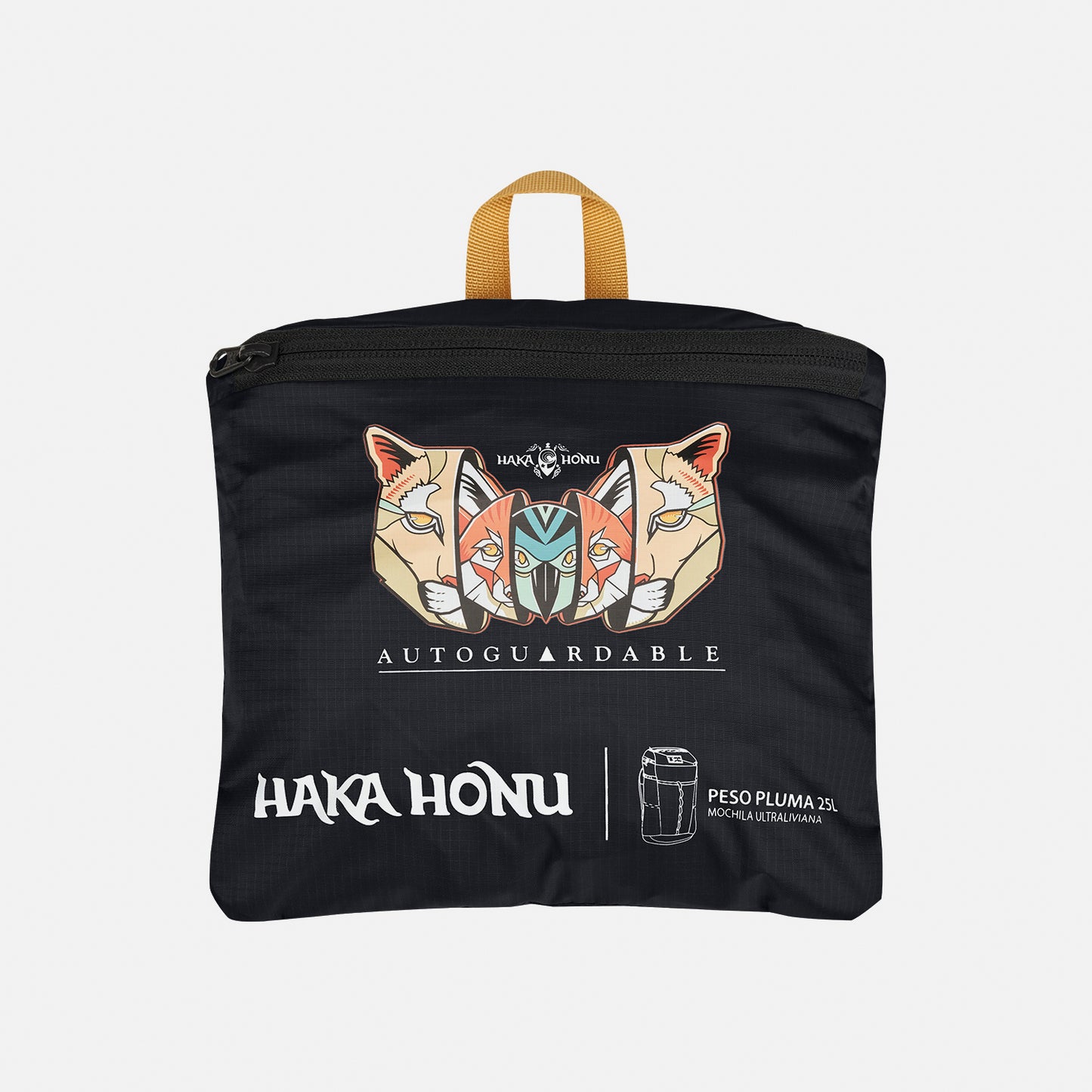 Mochila Peso Pluma 25L Negro  Haka Honu