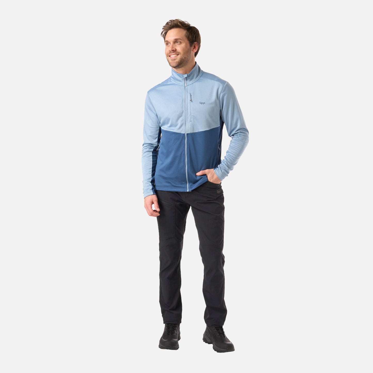 Polerón Hombre Numan Nano-F Sweatshirt Azul Piedra Lippi