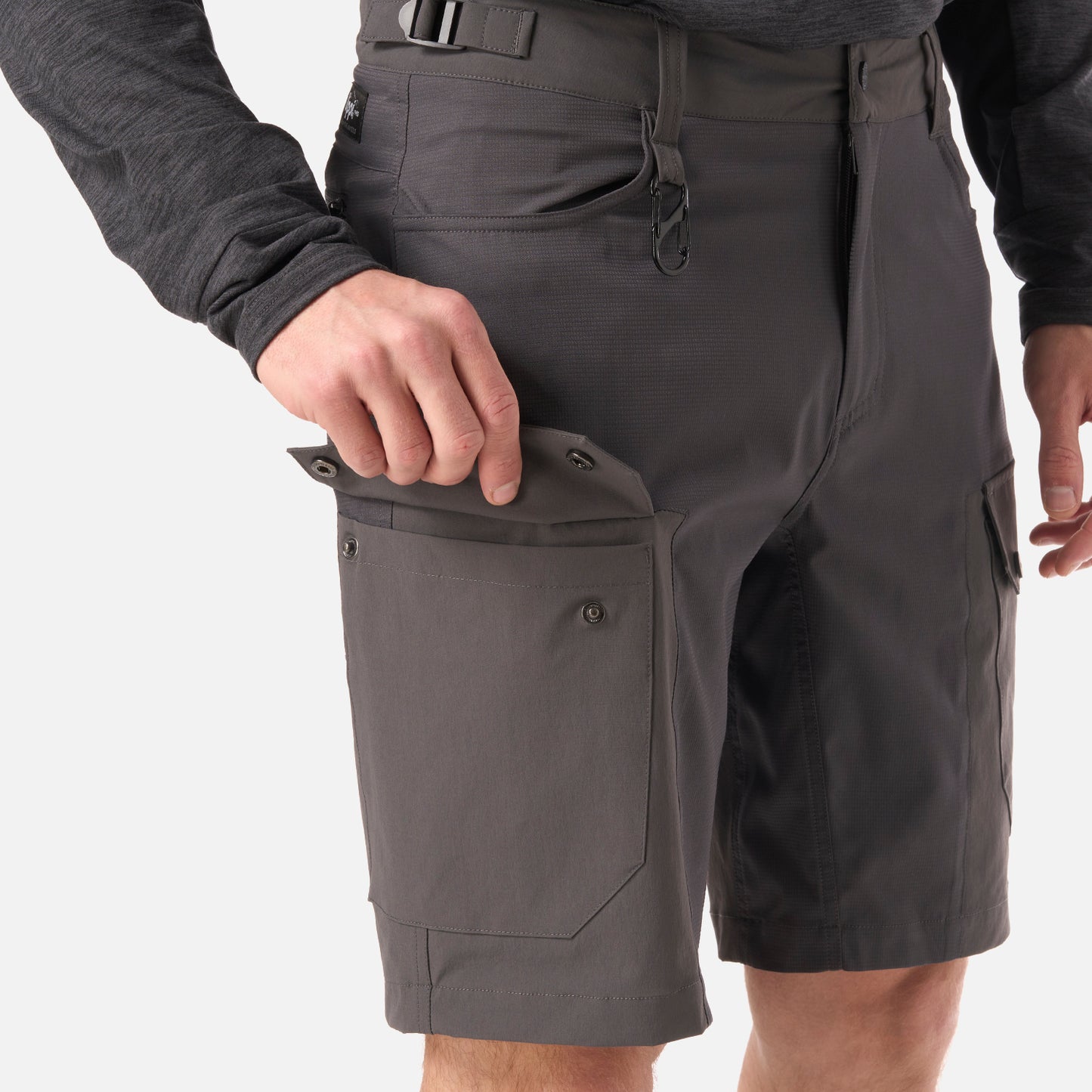 Short Hombre Lennox Q-Dry Shorts Gris Medio Lippi