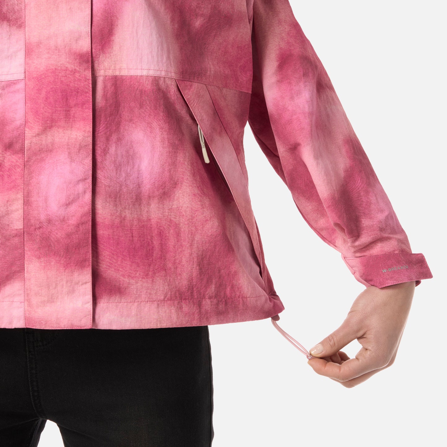 Chaqueta Mujer CityMe WindBreaker Hoody Jacket Print Rosa Oscuro Lippi