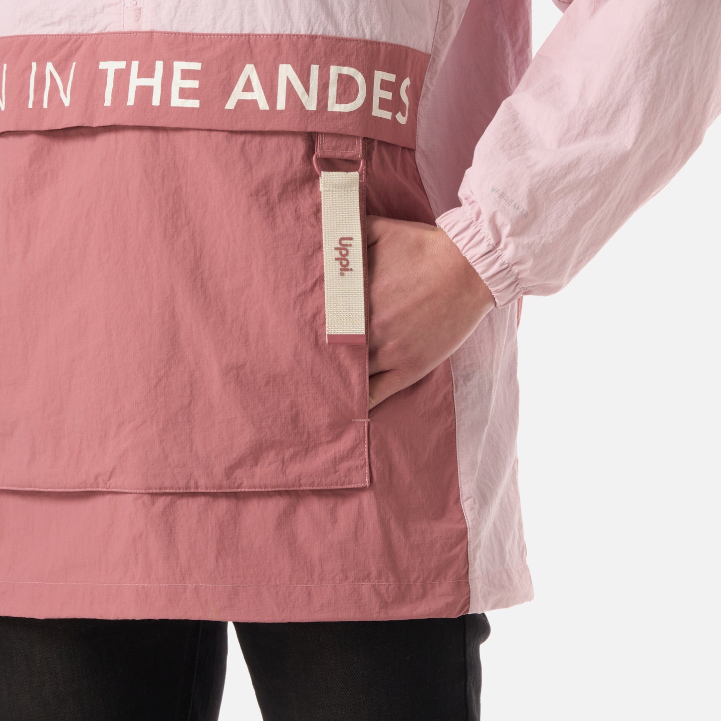 Chaqueta Mujer WindCity WindBreaker 1/4 Zip Jacket Rosa Claro Lippi