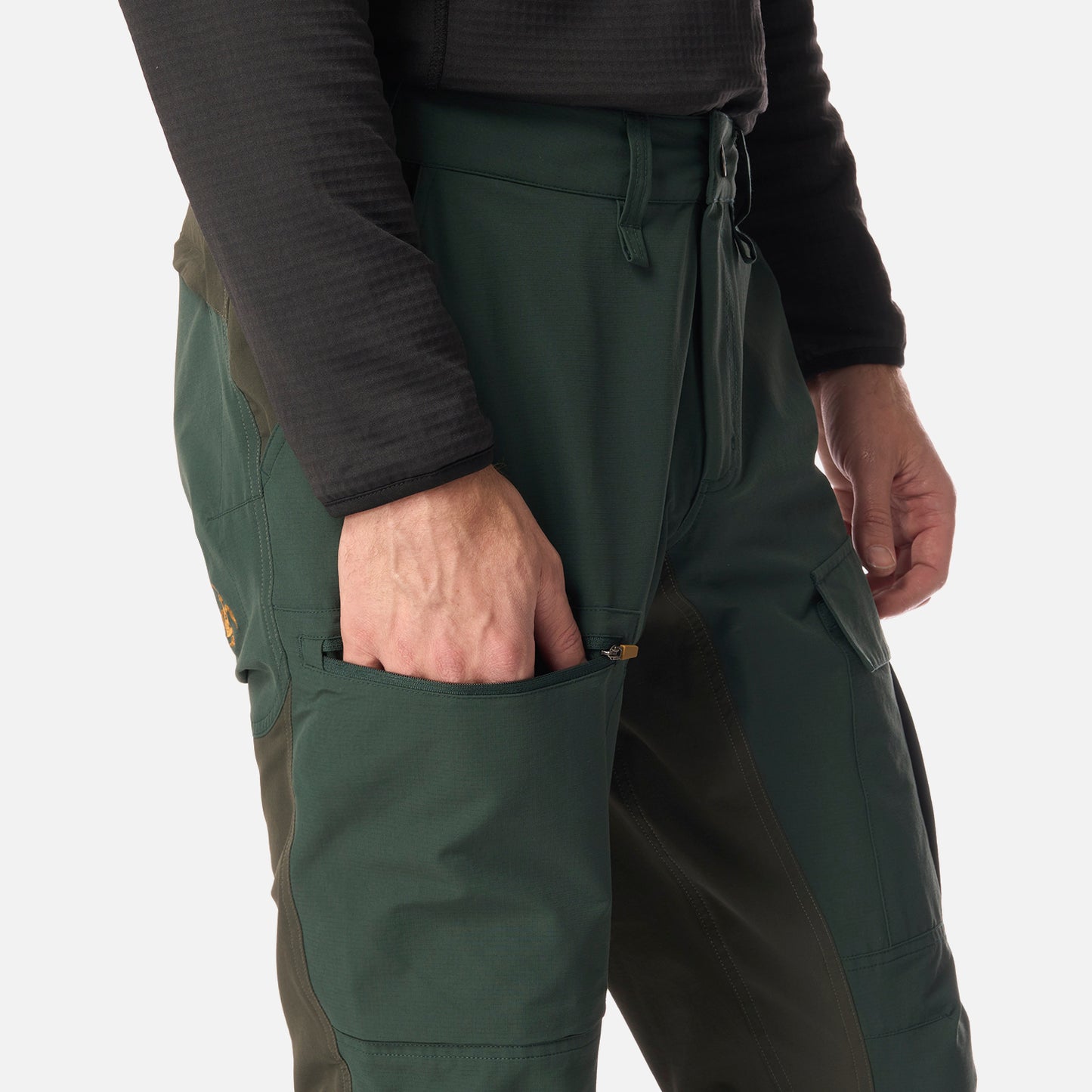 Pantalón Hombre Boina Negra Verde Bosque Haka Honu