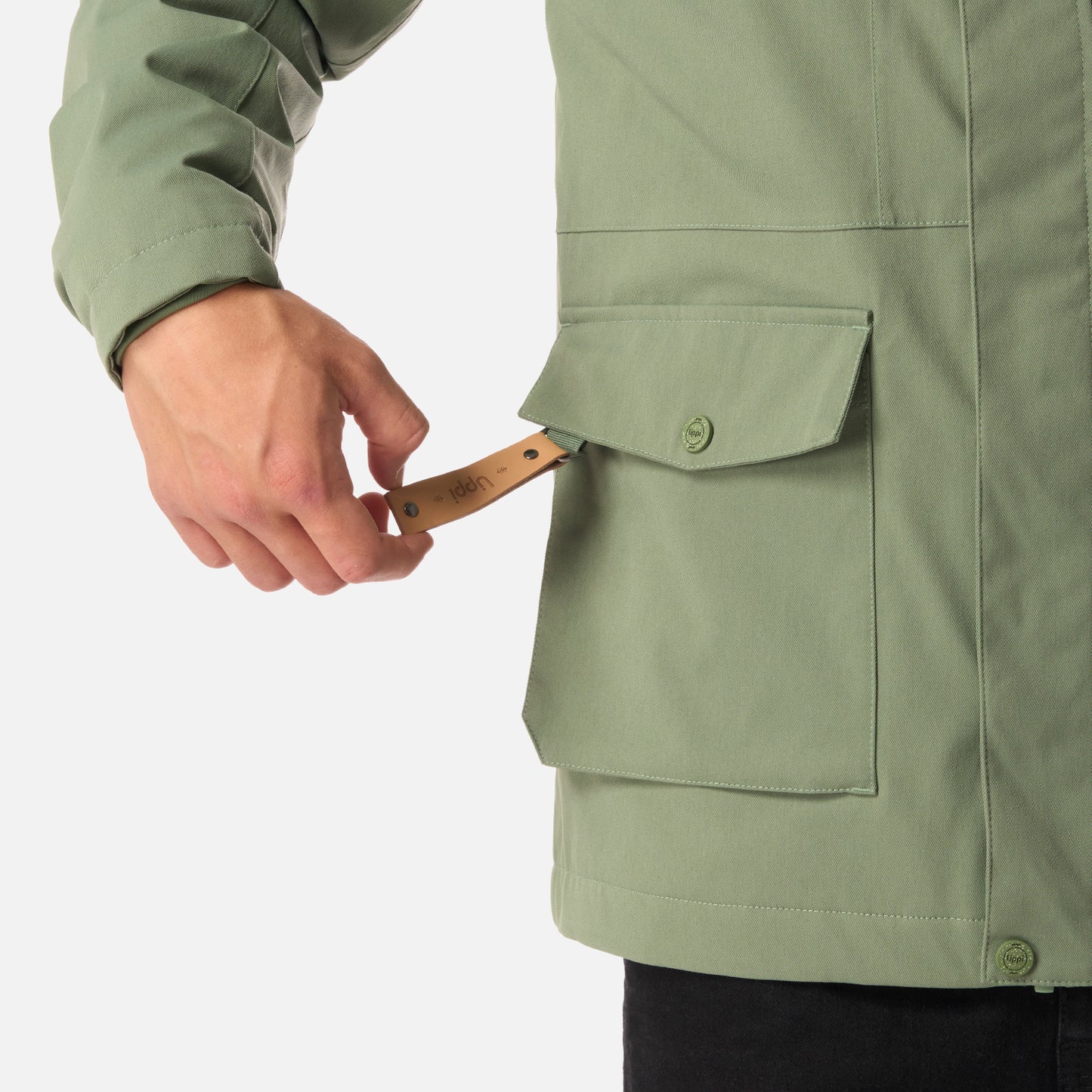 Chaqueta Teen Boy Roble B-Dry Hoody Jacket Jade Oscuro Lippi