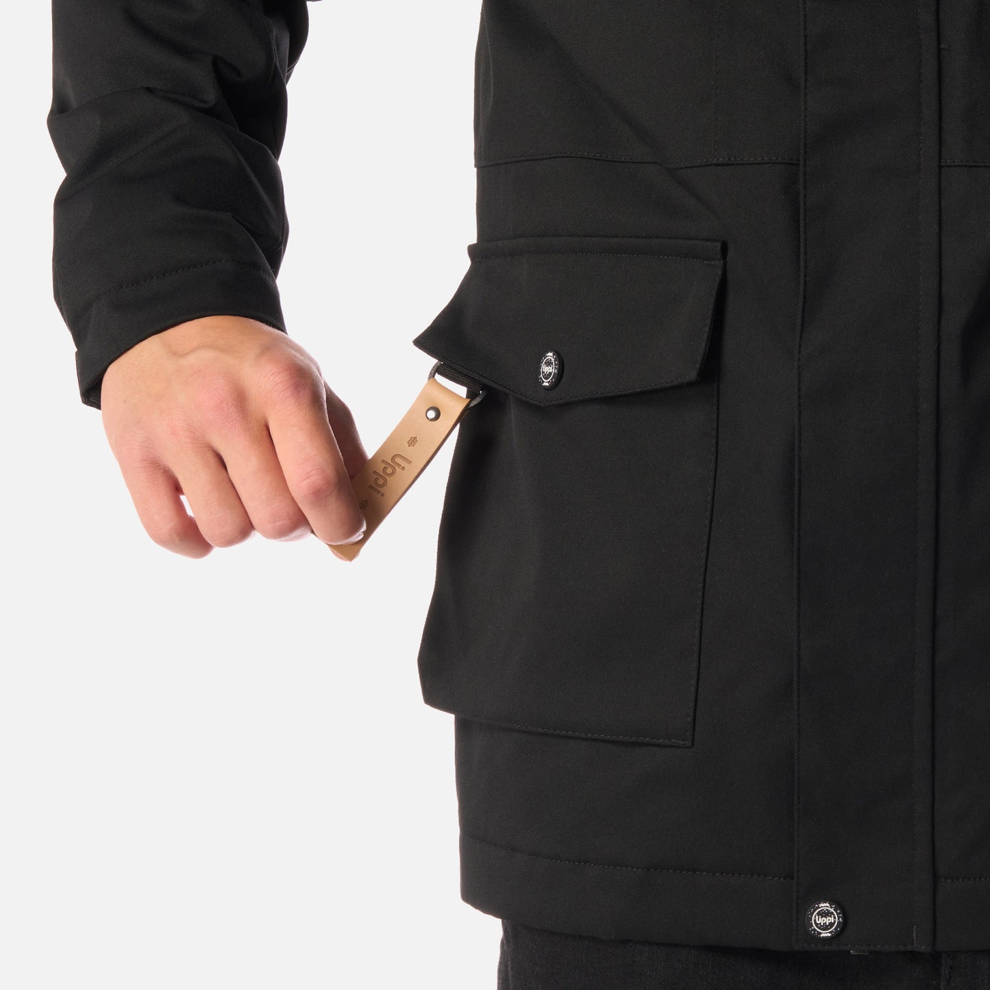 Chaqueta Teen Boy Roble B-Dry Hoody Jacket Negro Lippi