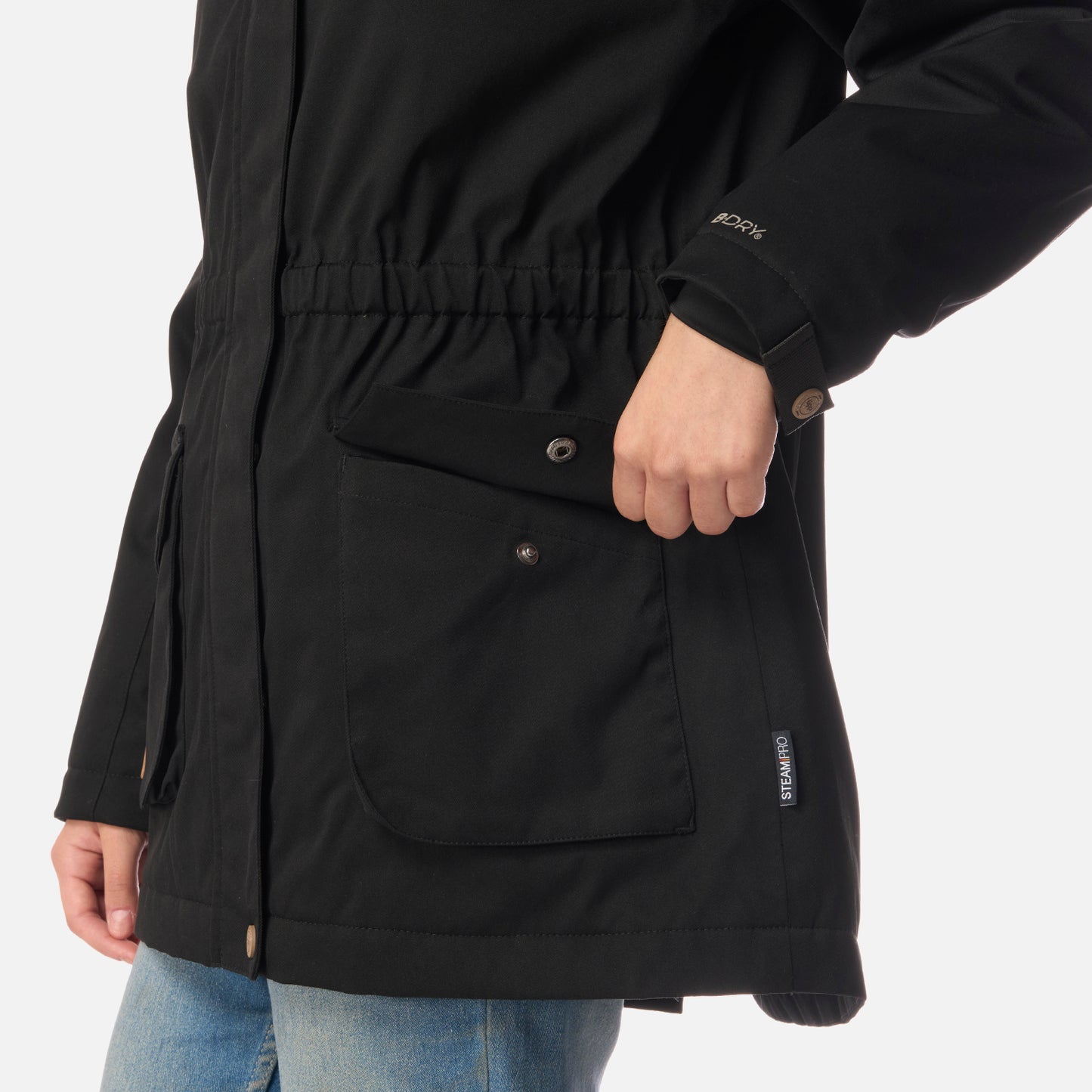 Chaqueta Teen Girl Roble B-Dry Hoody Jacket Negro Lippi