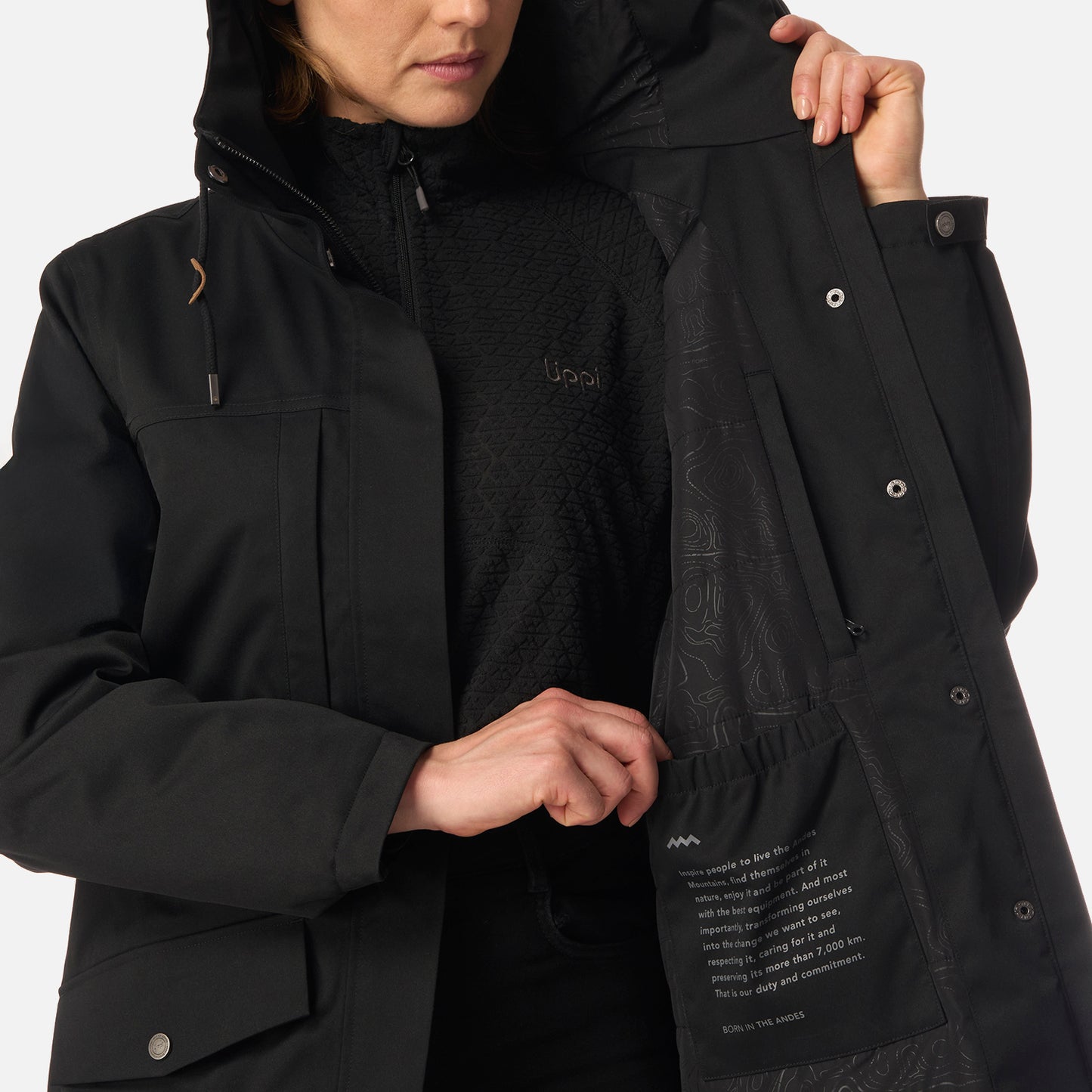 Chaqueta Mujer DayBreak B-Dry Jacket Negro Lippi