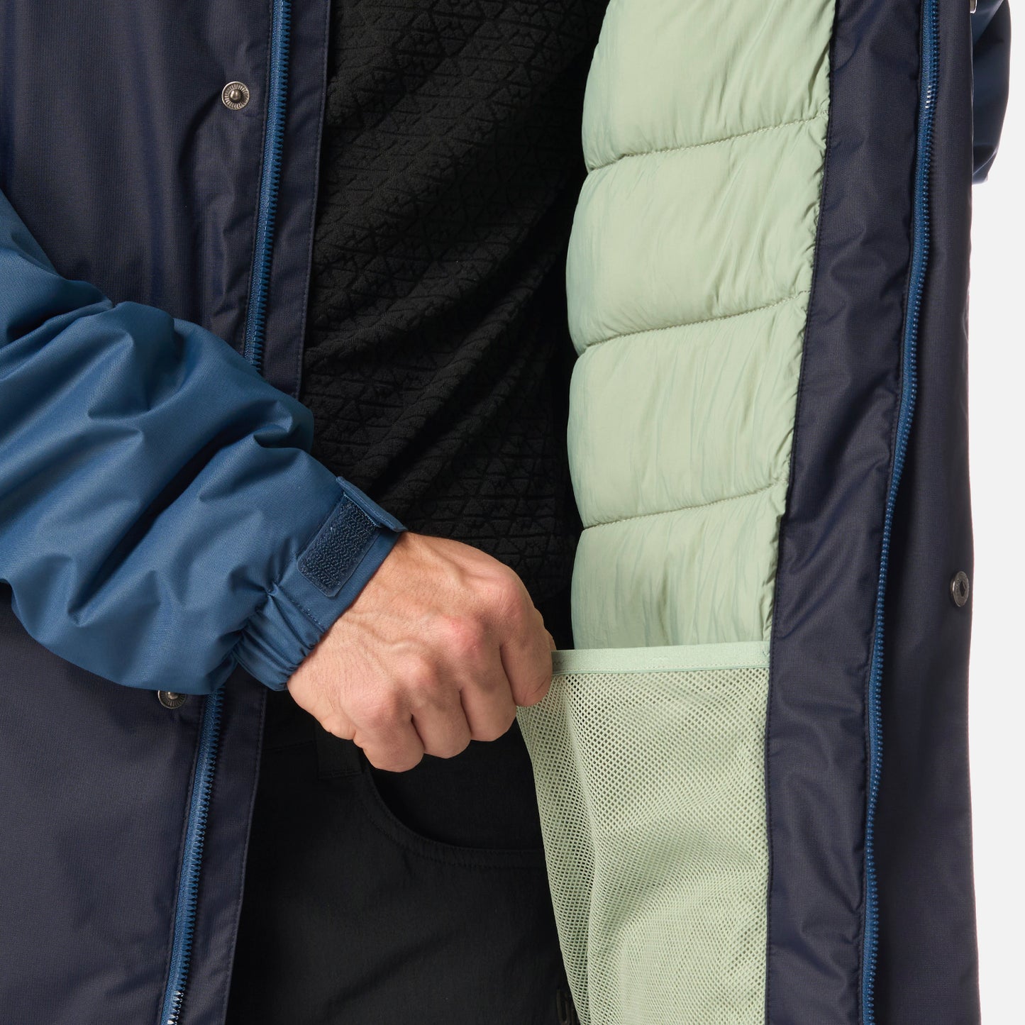 Chaqueta Hombre Gunther B-Dry Hoody Jacket Azul Oscuro Lippi