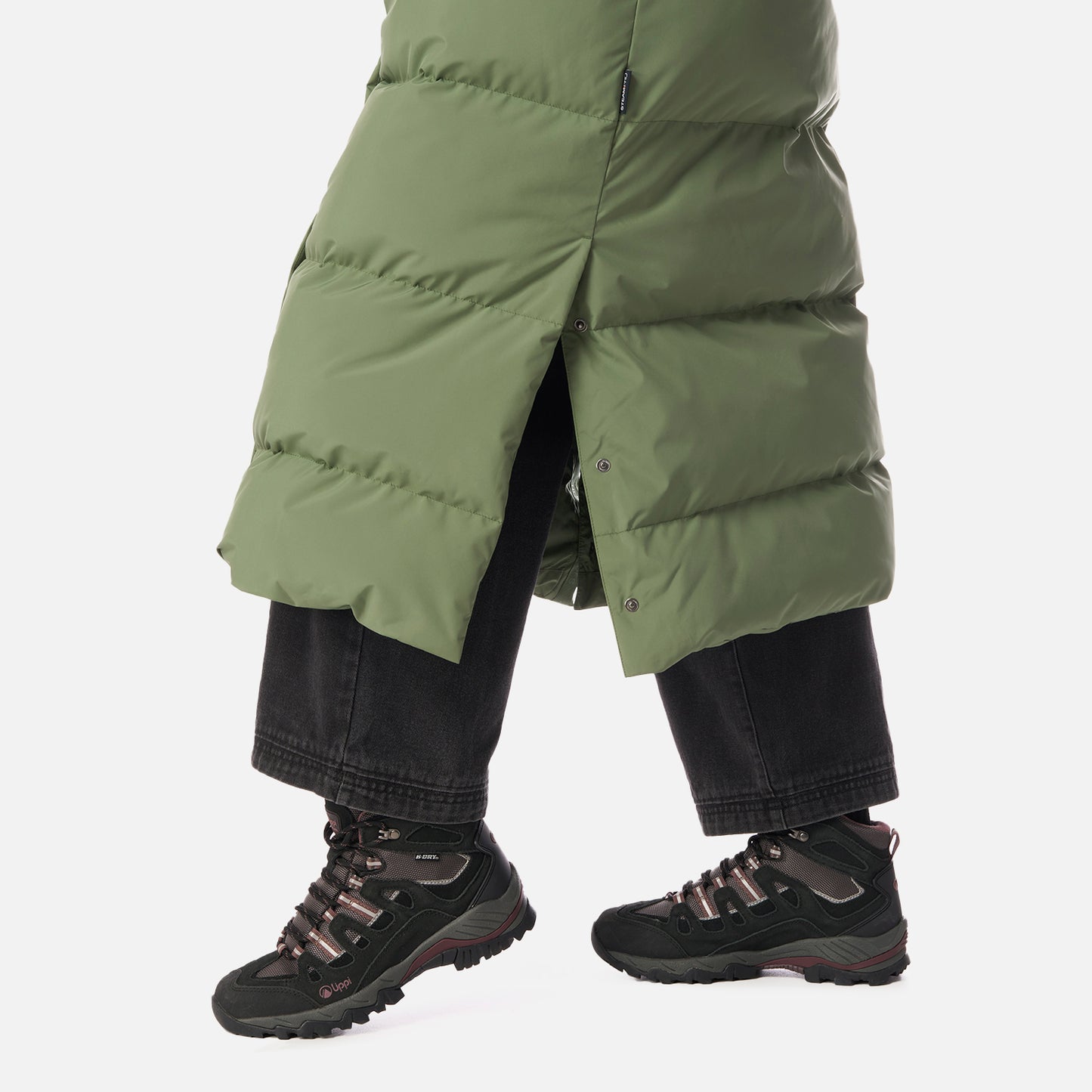 Chaqueta Mujer Long And Warm Steam-Pro Hoody Jacket Jade Oscuro Lippi