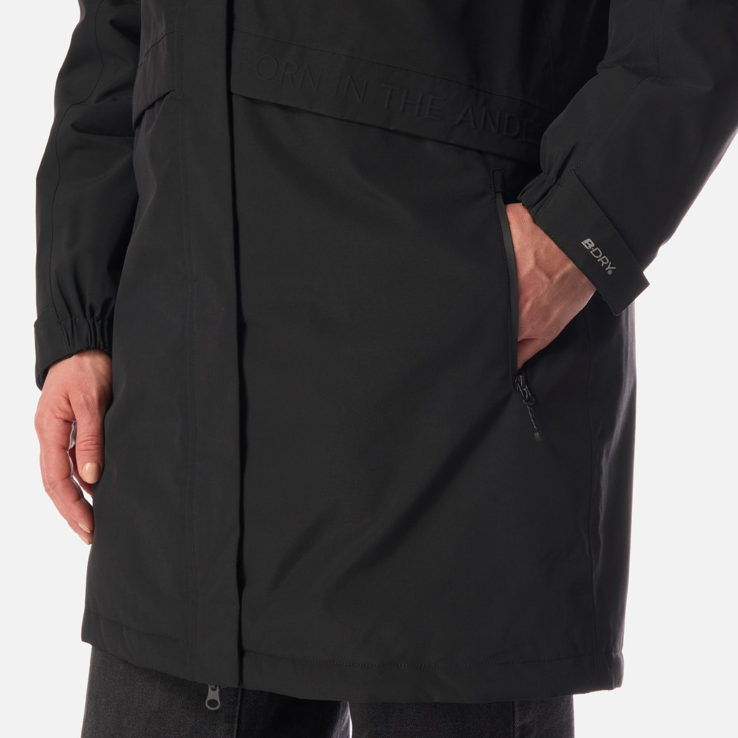 Chaqueta Mujer Mountains Live B-Dry Down Long Jacket Negro Lippi