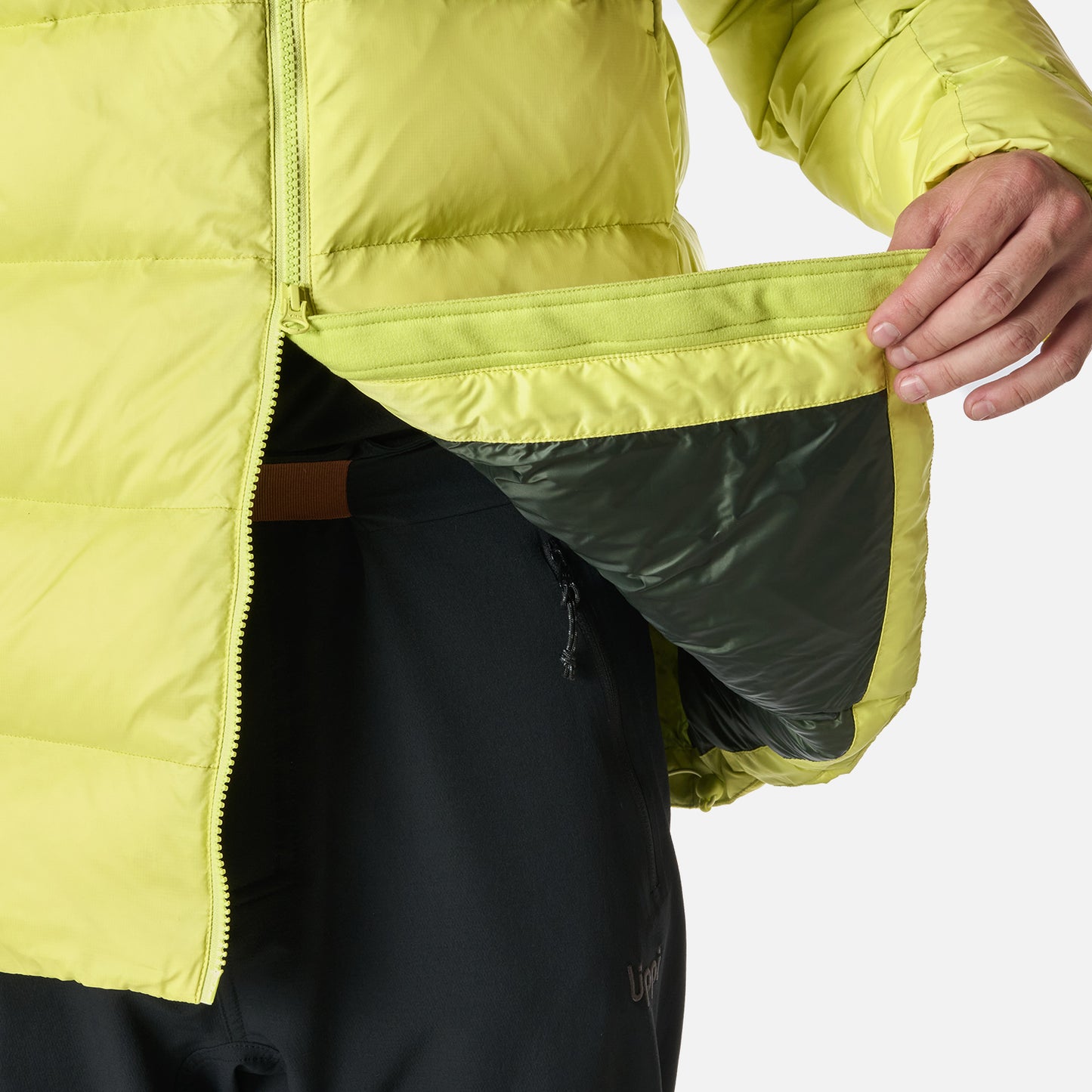 Chaqueta Hombre Rokko Down Hoody Jacket Verde Lima Lippi