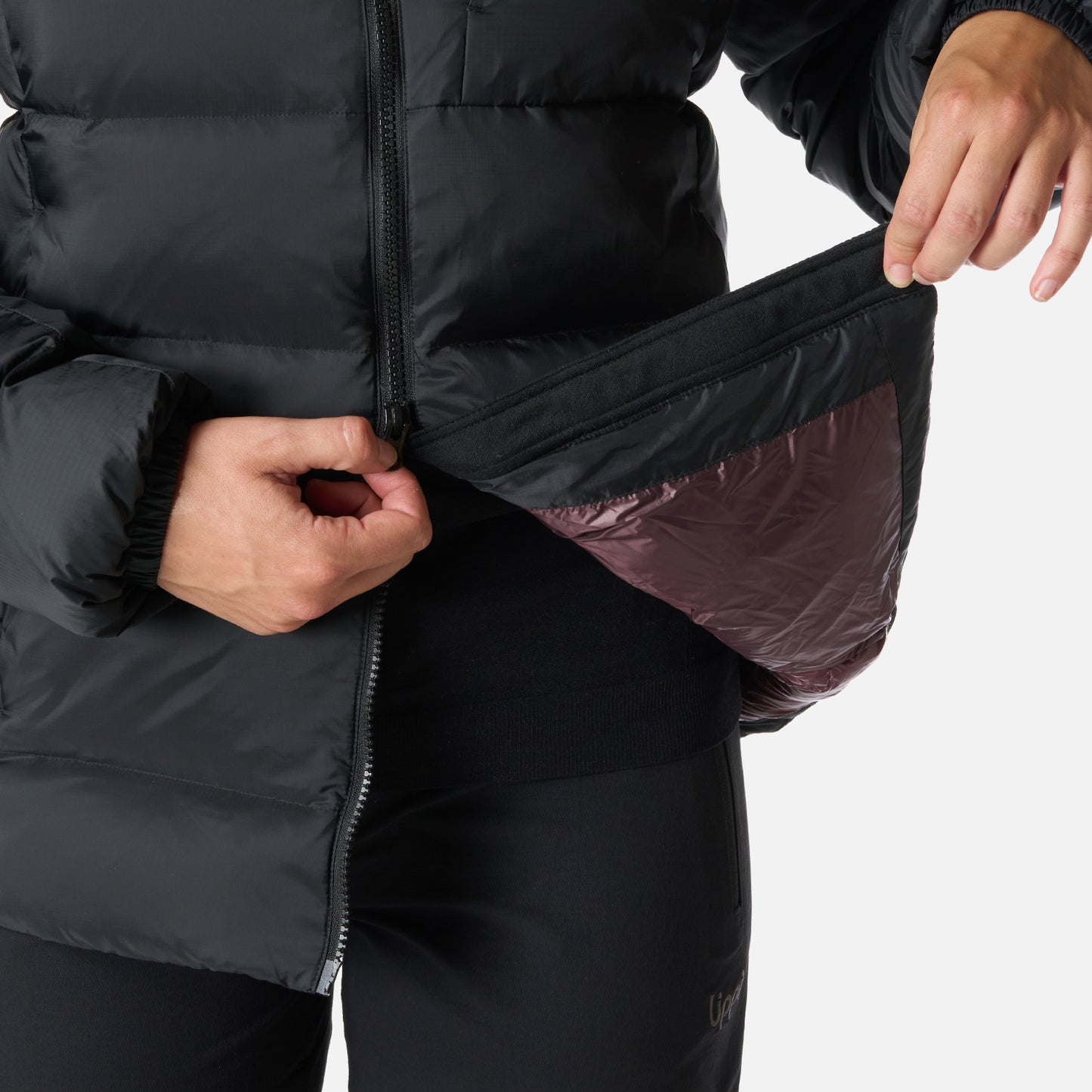 Chaqueta Mujer Rokko Down Hoody Jacket Negro Lippi