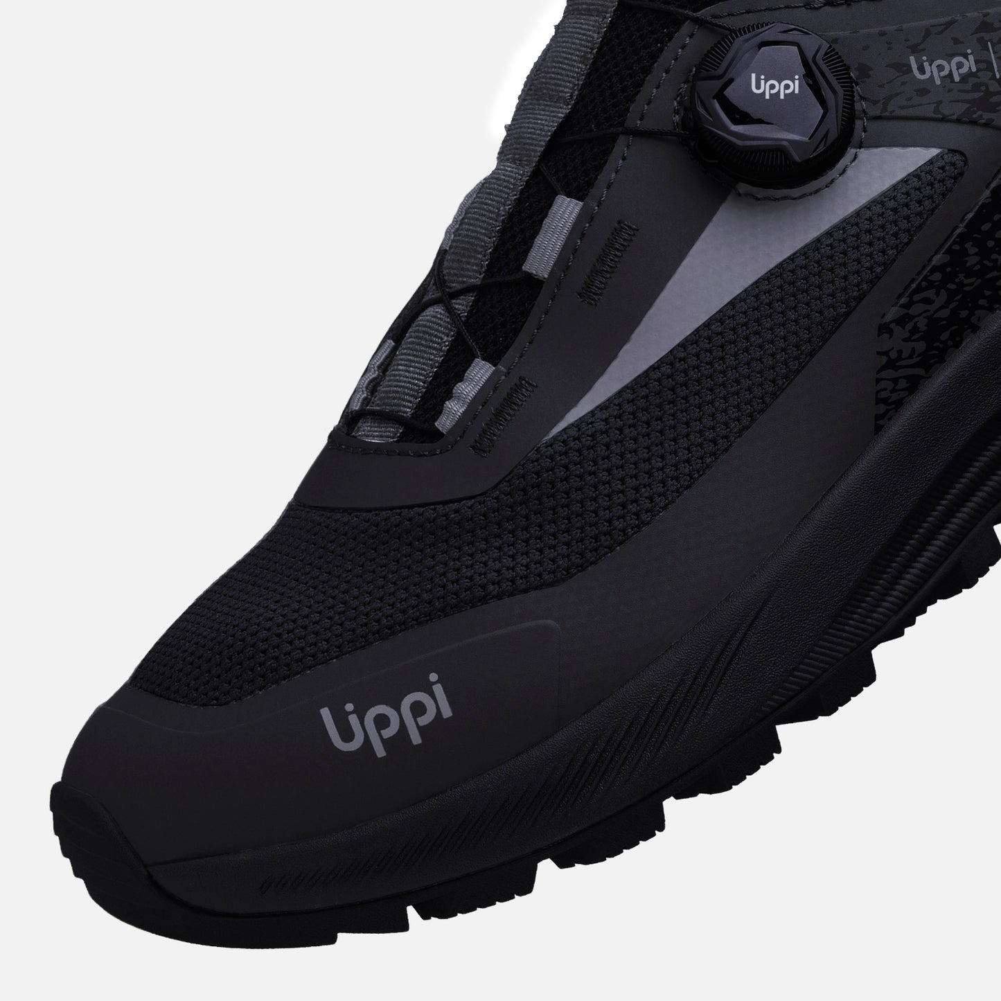 Zapatilla Hombre Light Knit Twist Negro Lippi