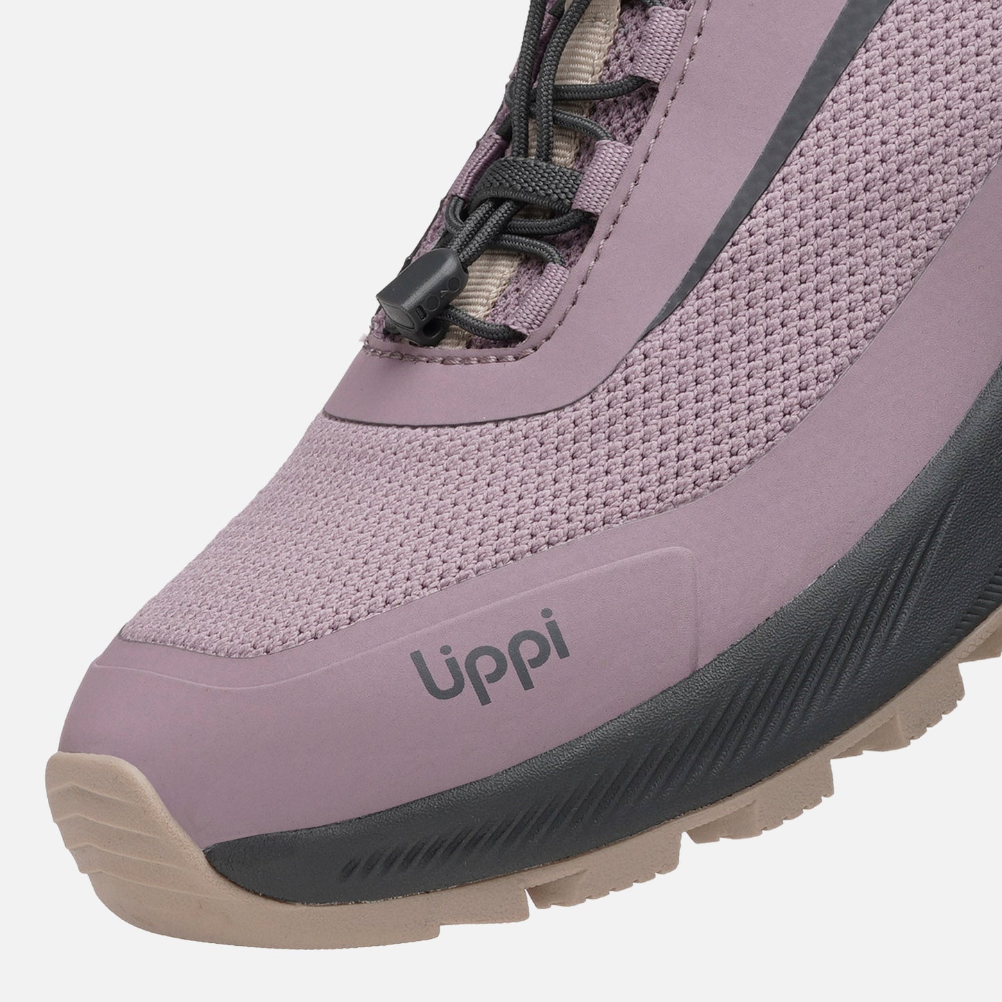 Zapatilla Mujer Light Knit Negro / Malva Lippi