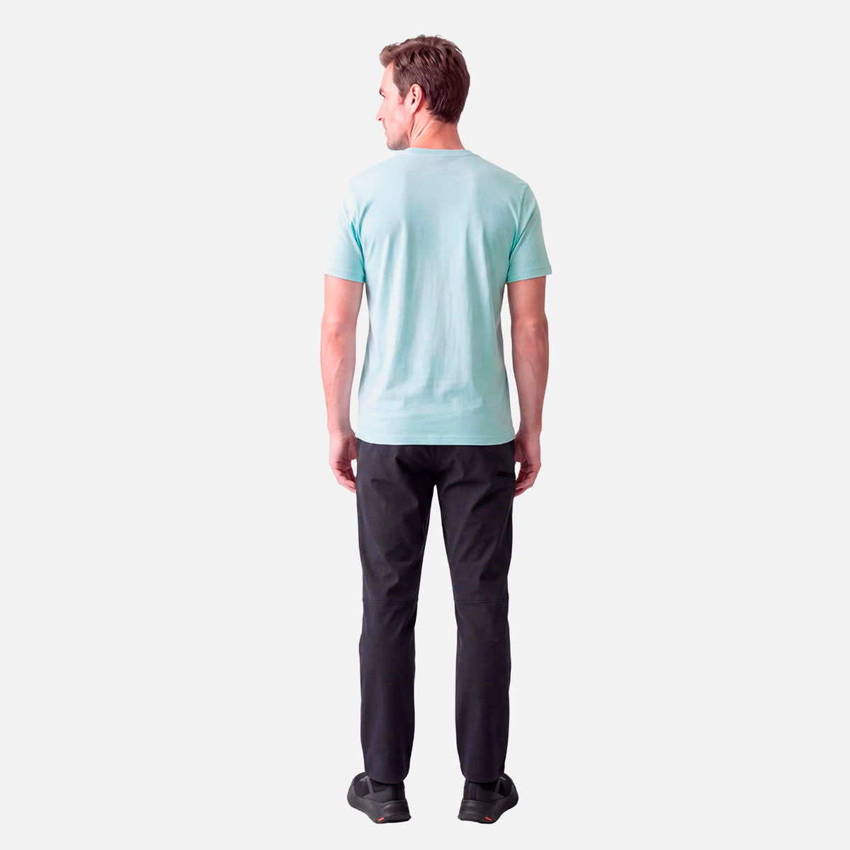 Polera Hombre Ulmo Front Print T-Shirt Celeste Lippi