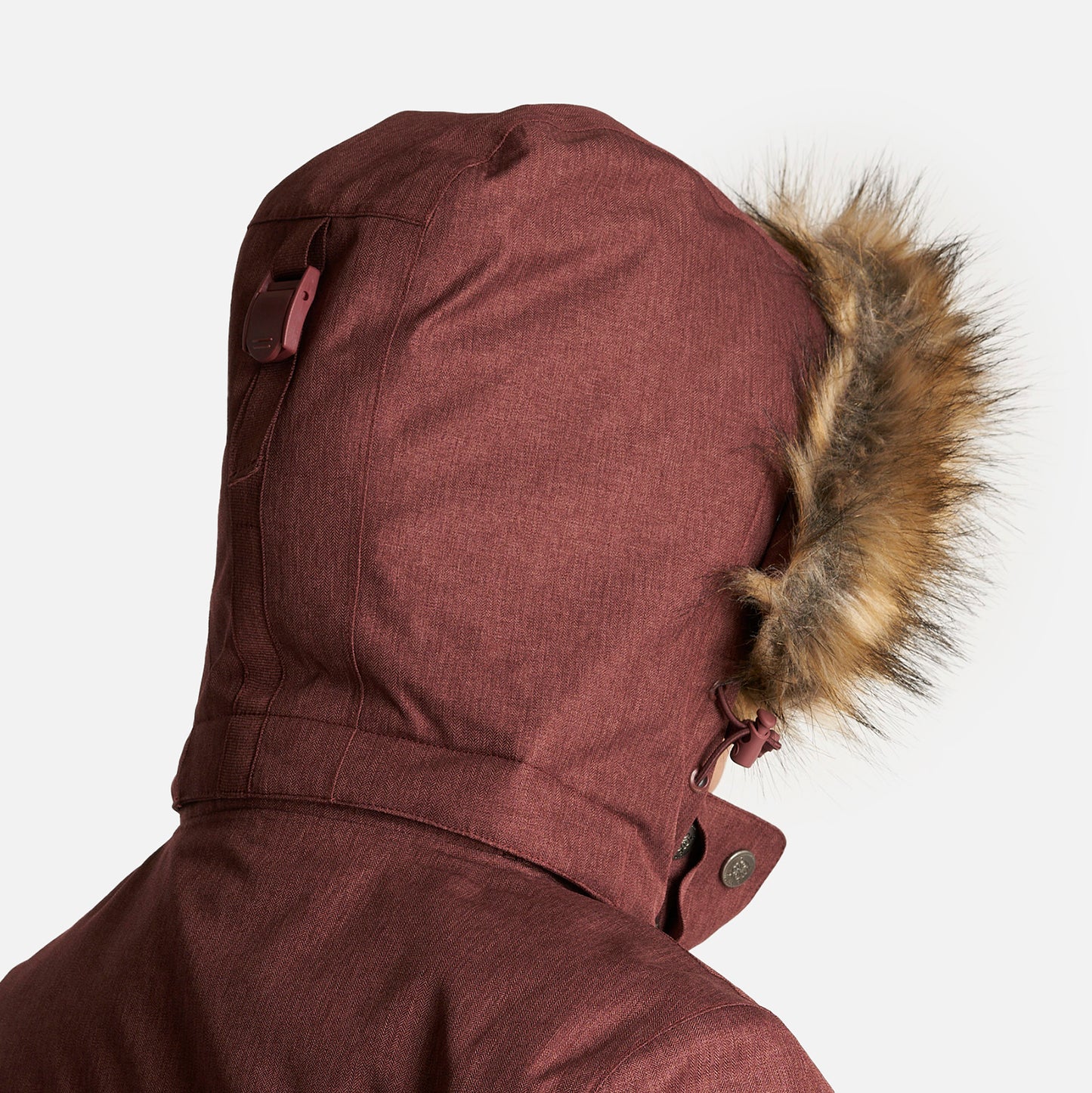 Chaqueta Mujer Roble B-Dry Hoody Jacket Melange Vino Lippi