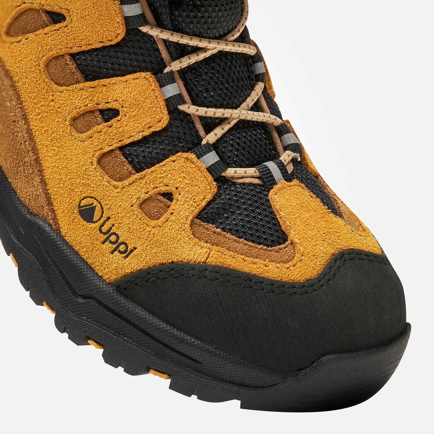 Botín Hombre Puelo Cs Hi Velcro Negro / Mostaza Lippi