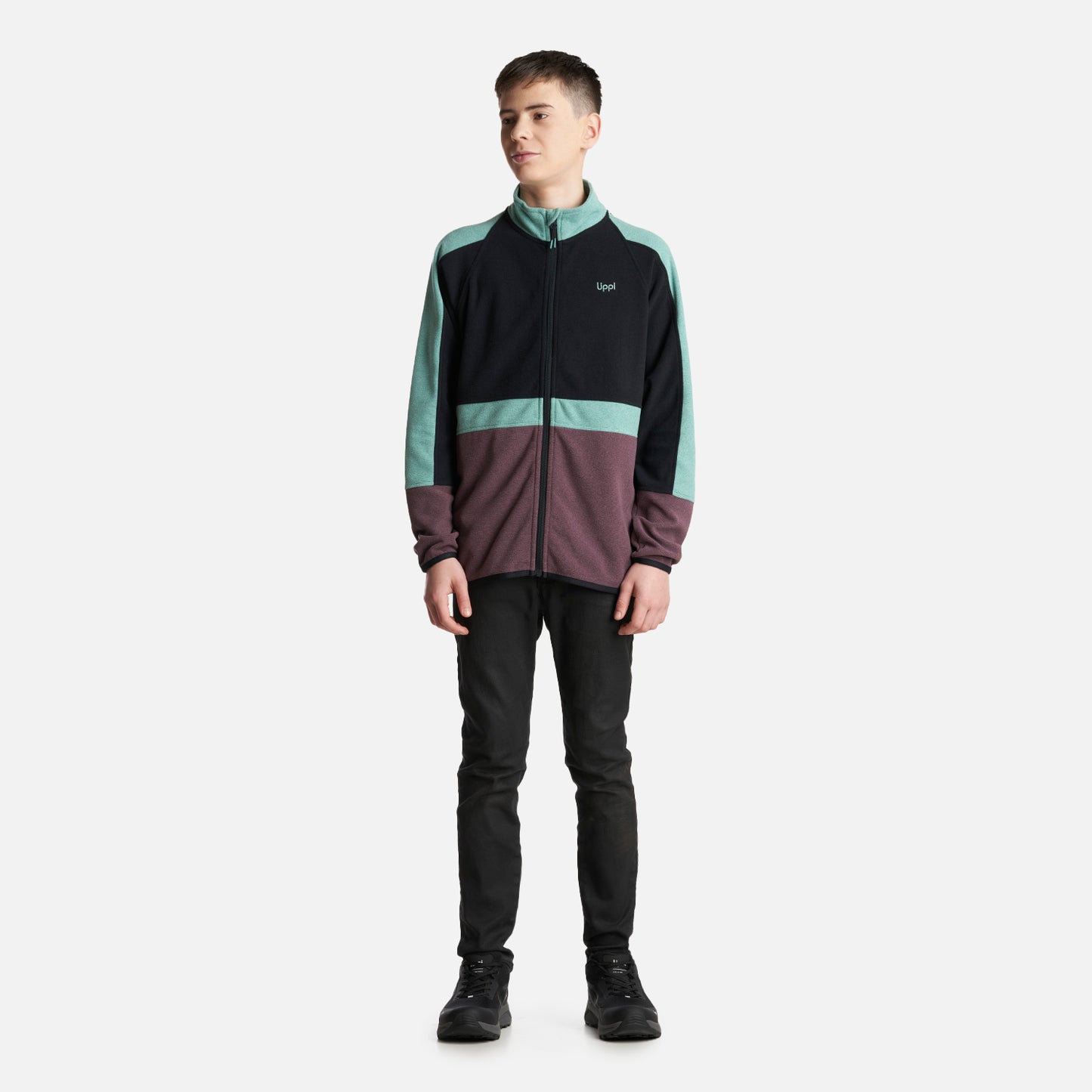 Poleron Teen Boy FirePlace Sweatshirt Grafito Lippi
