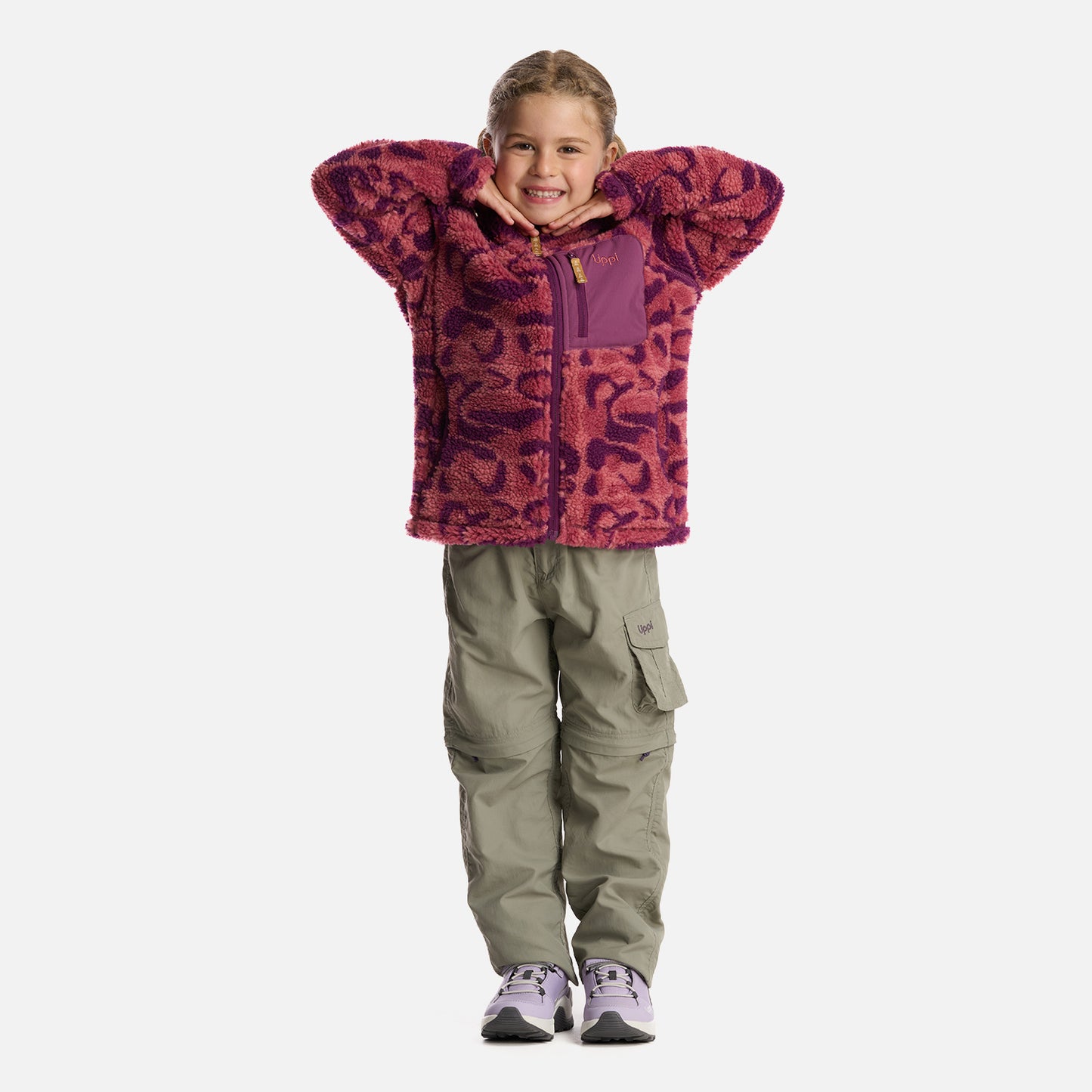Chaqueta Niña Glaciar Sherpa-Pro Jacket Print Rosa Lippi
