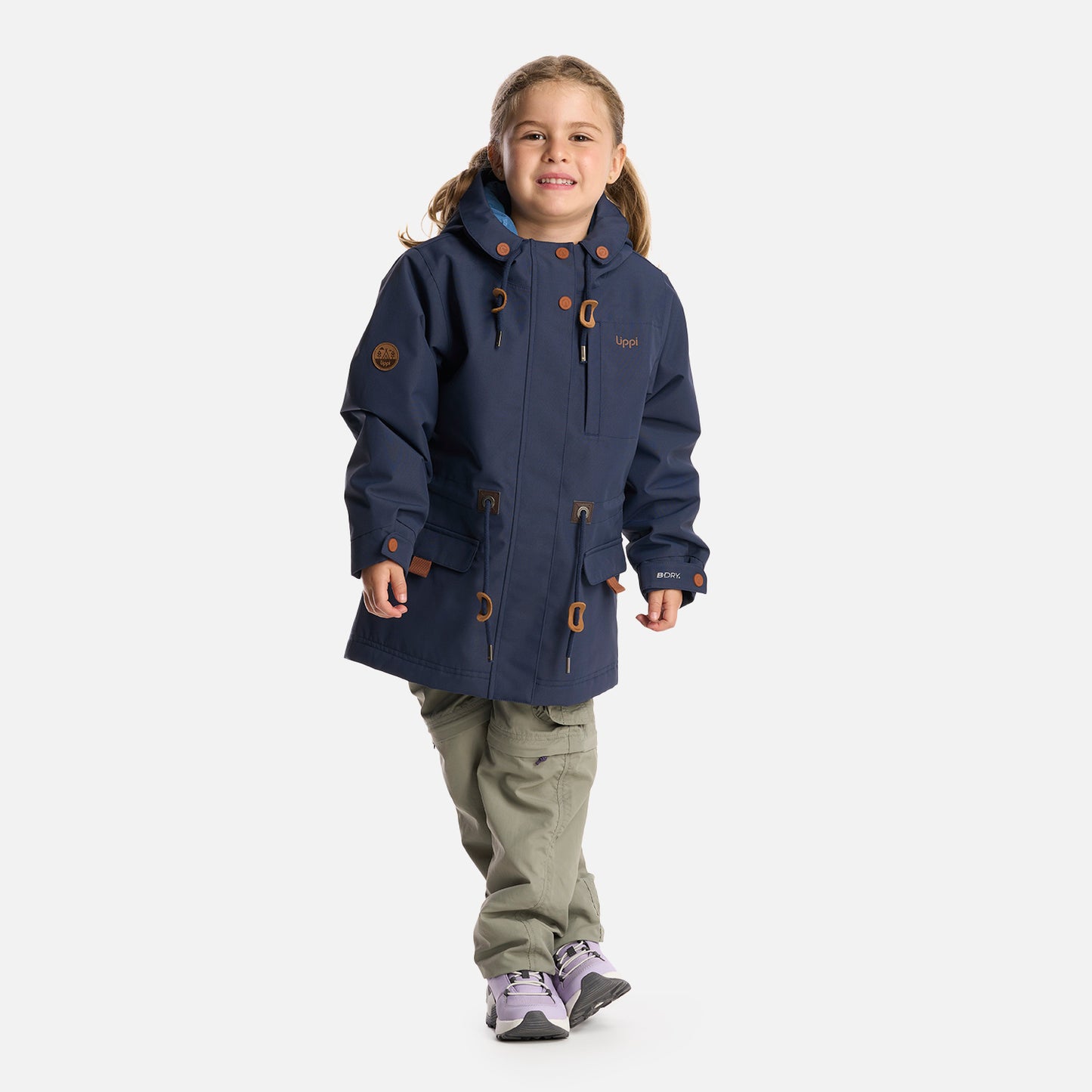 Chaqueta Niña Rainy B-Dry Hoody Jacket Azul Marino Lippi