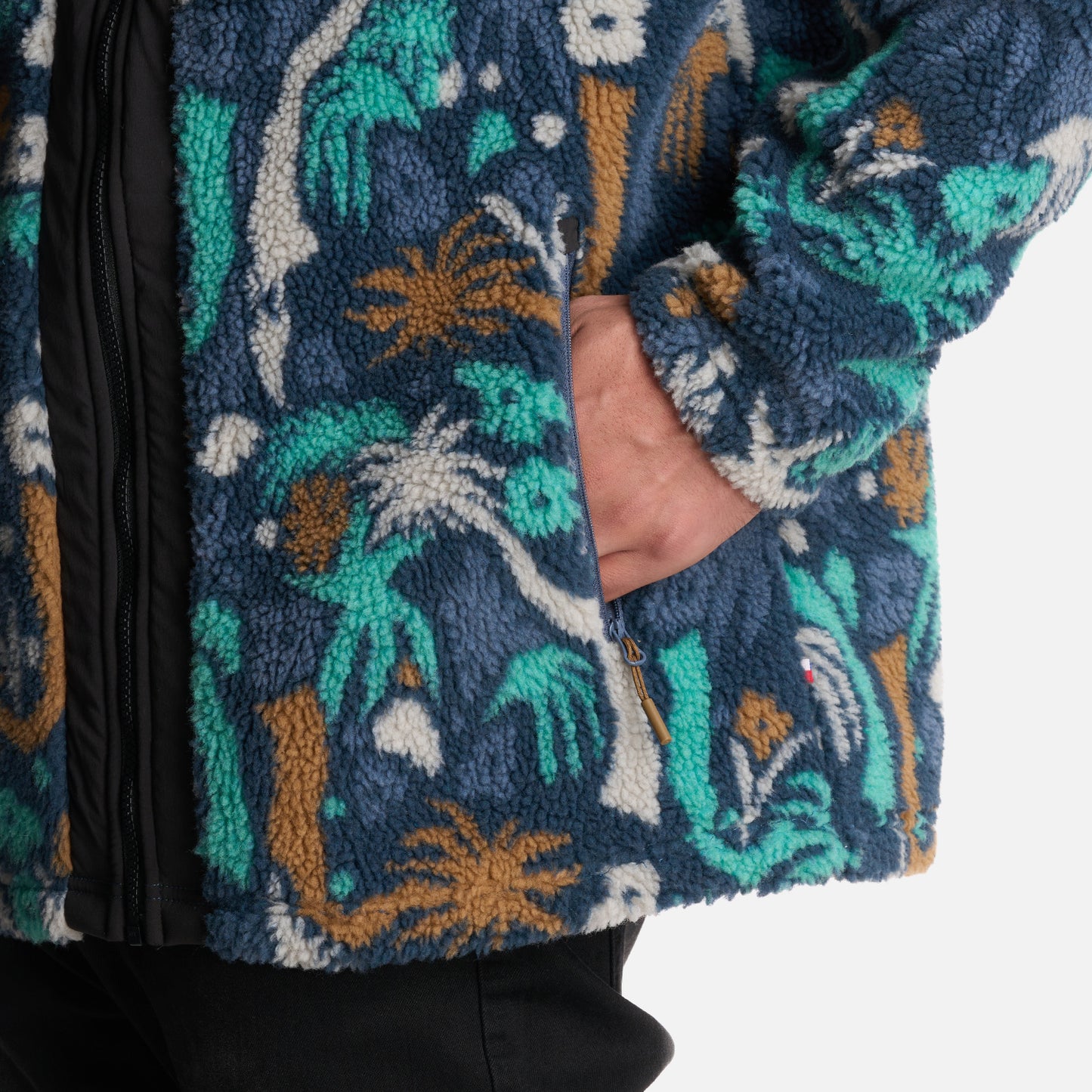 Poleron Hombre Porteador Print Azul Haka Honu