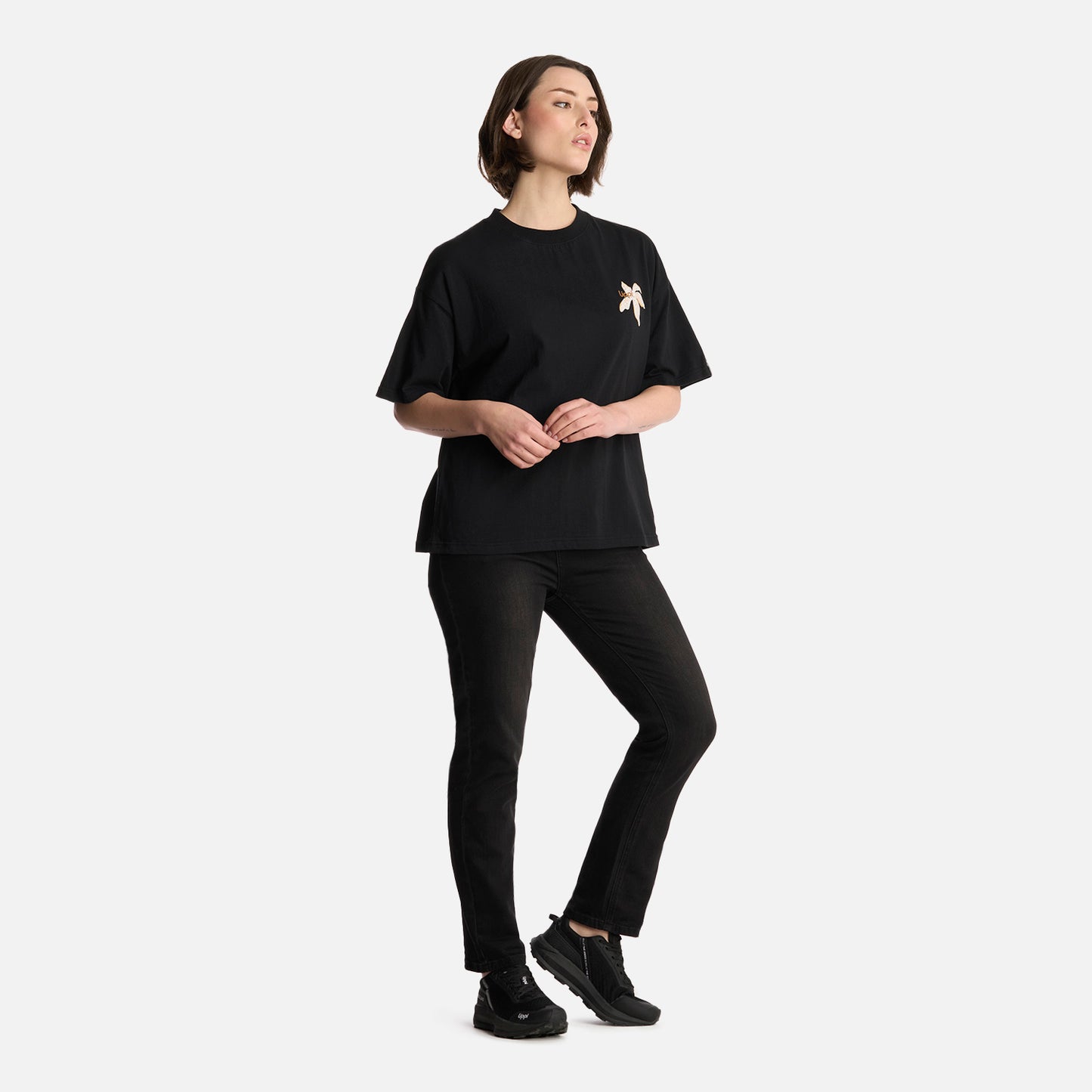 Polera Mujer Sun T-Shirt Negro Lippi