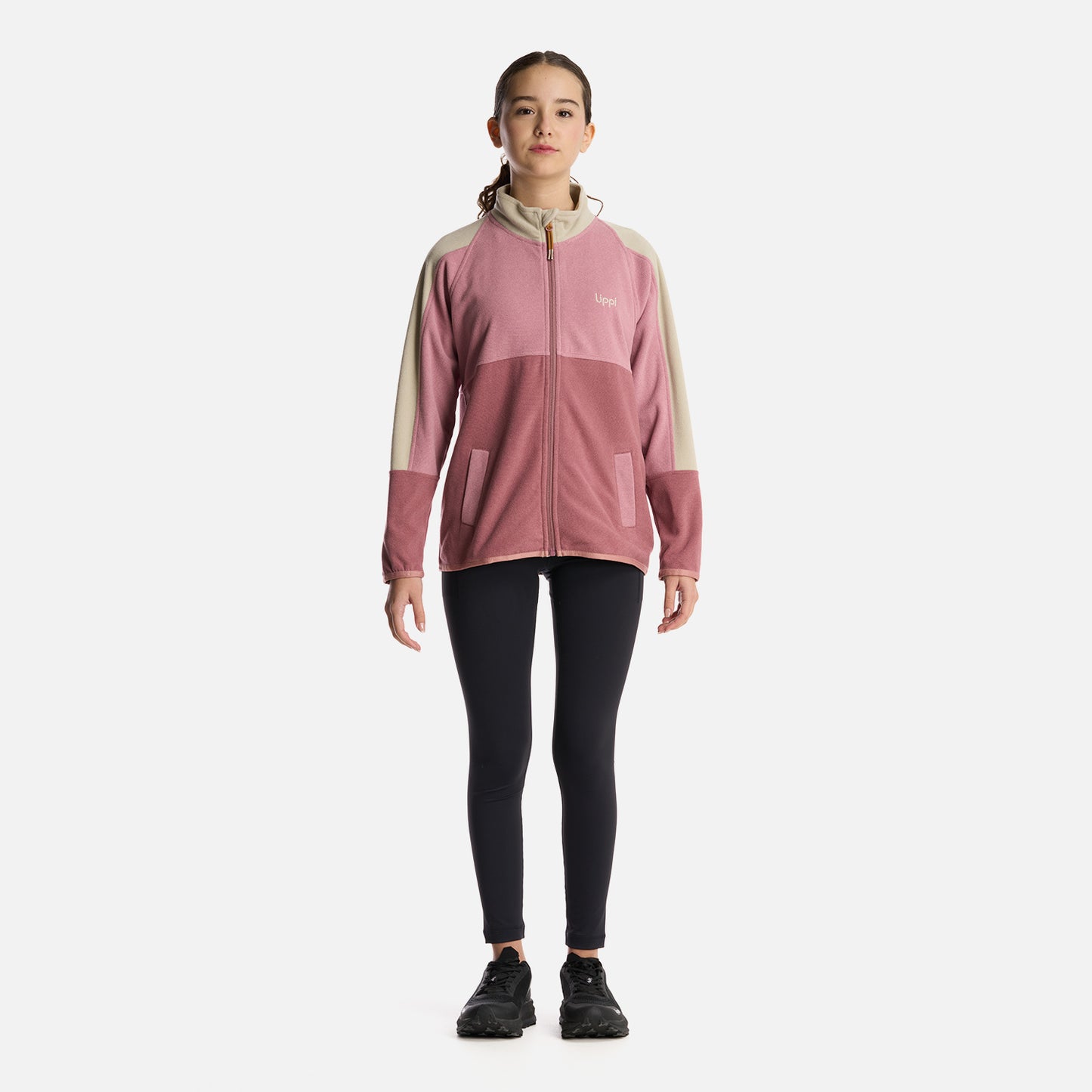 Polerón Teen Girl FirePlace Full Zip Sweatshirt Palo Rosa Lippi