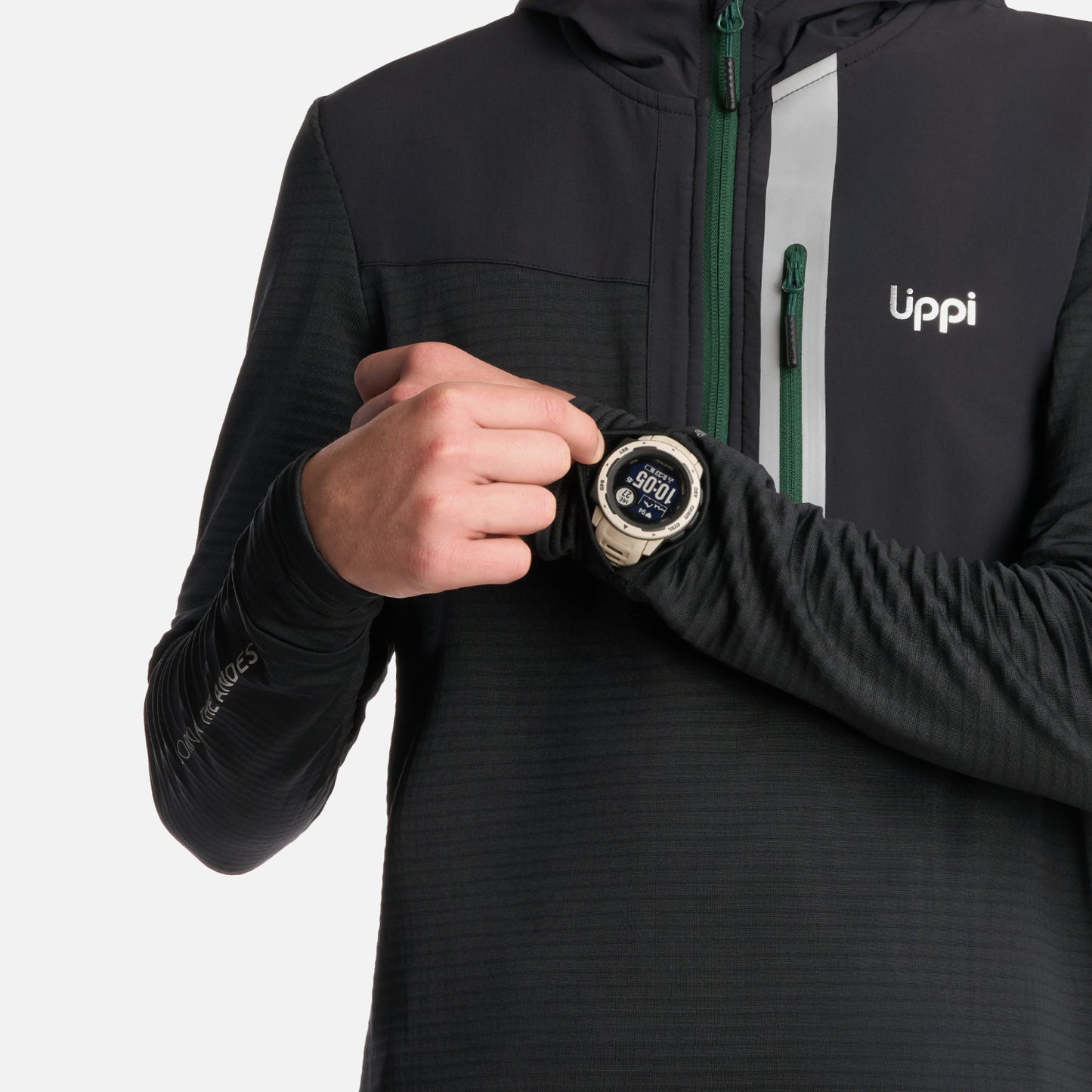 Polerón Teen Boy Karova 14 Zip Hoody Negro Lippi