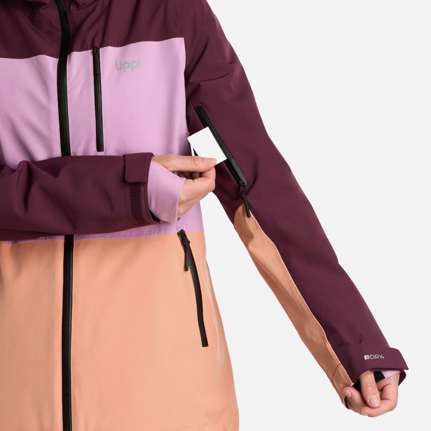 Chaqueta Mujer Sierra Nevada B-Dry Light Hoody Jacket Vino Lippi