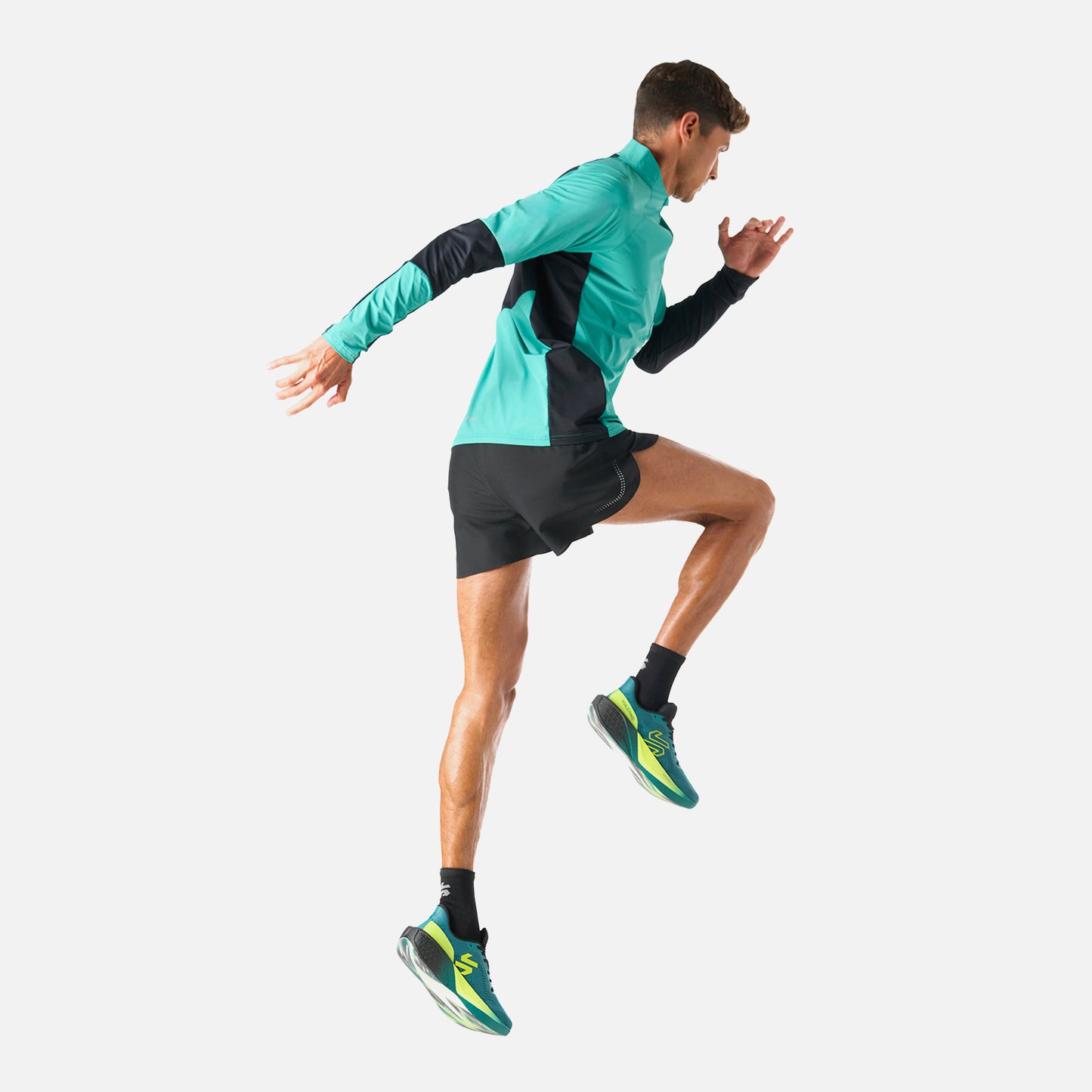 Polerón Hombre Built To Move Pro 1/4 Zip Midlayer Turquesa Vulcano