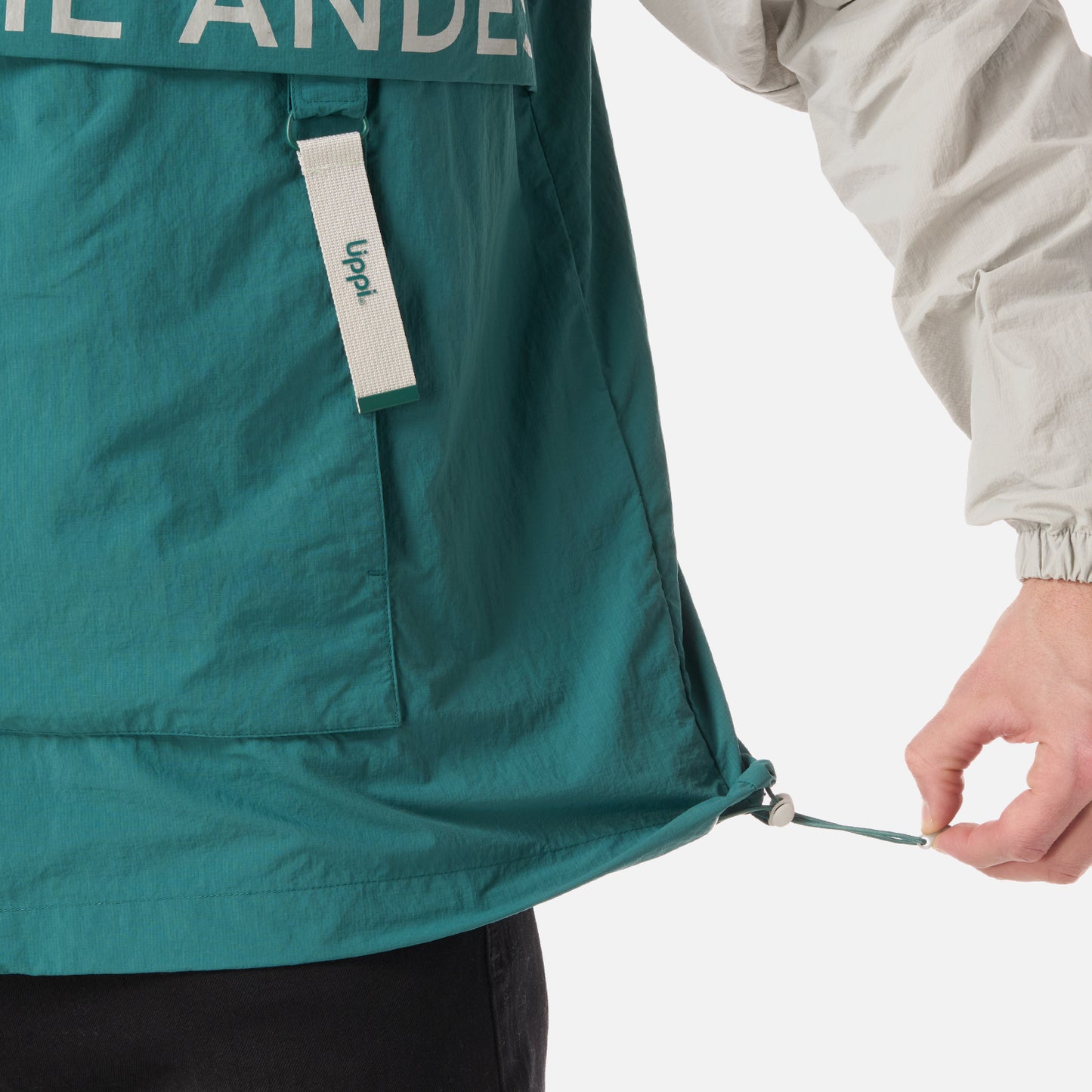 Chaqueta Hombre WindCity WindBreaker 1/4 Zip Jacket Gris Claro Lippi