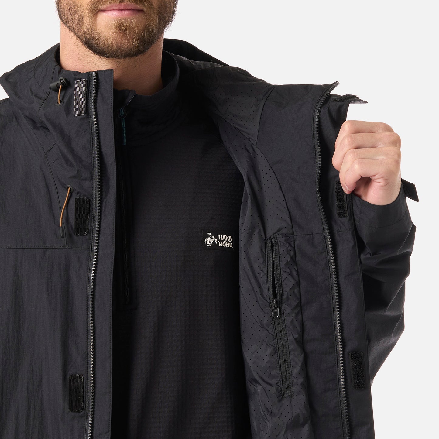 Chaqueta Hombre Petricor Negro Haka Honu