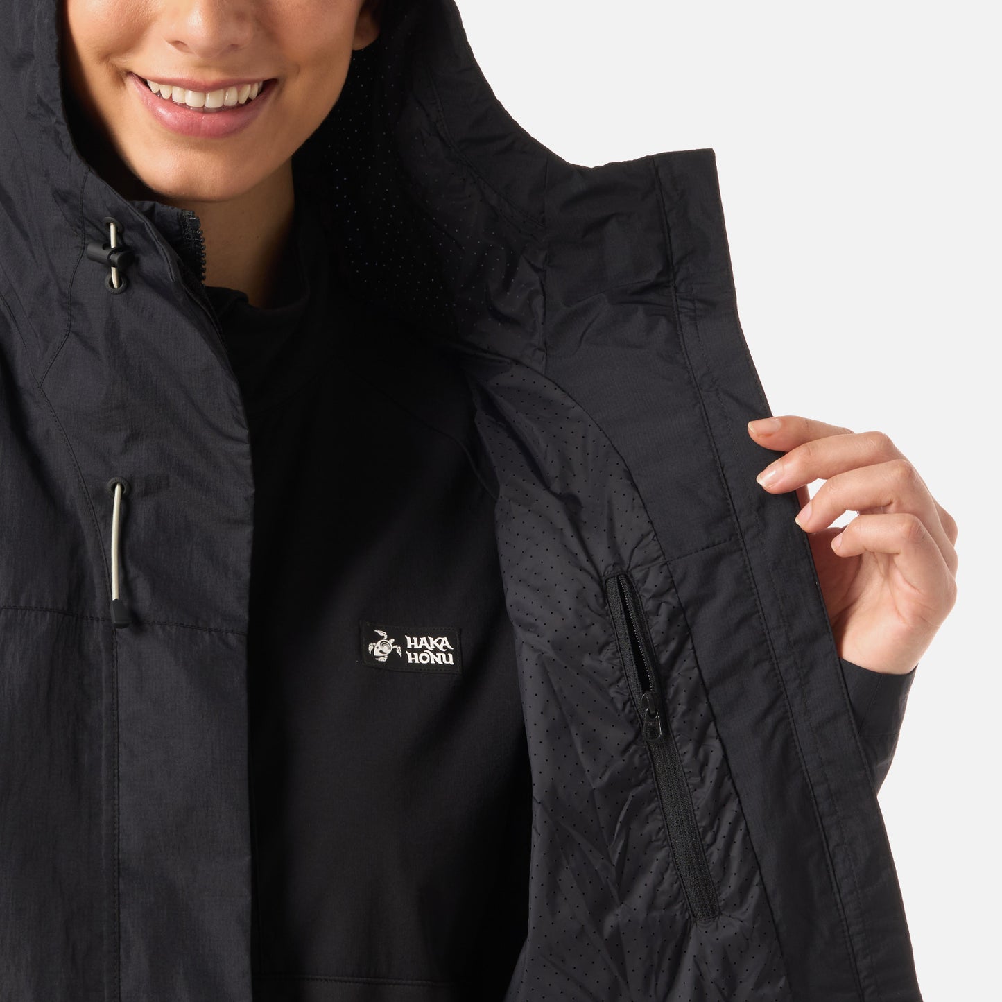 Chaqueta Mujer Petricor Negro Haka Honu