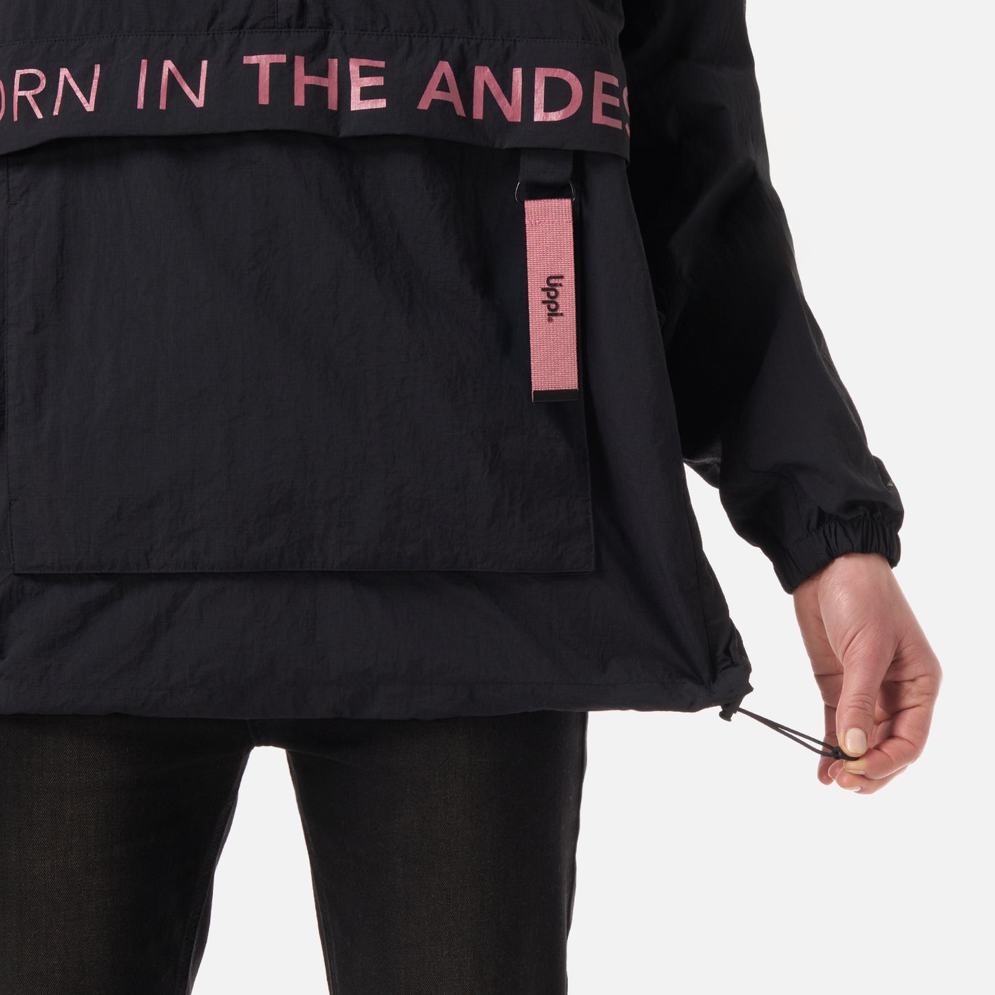 Chaqueta Mujer WindCity WindBreaker 1/4 Zip Jacket Negro Lippi